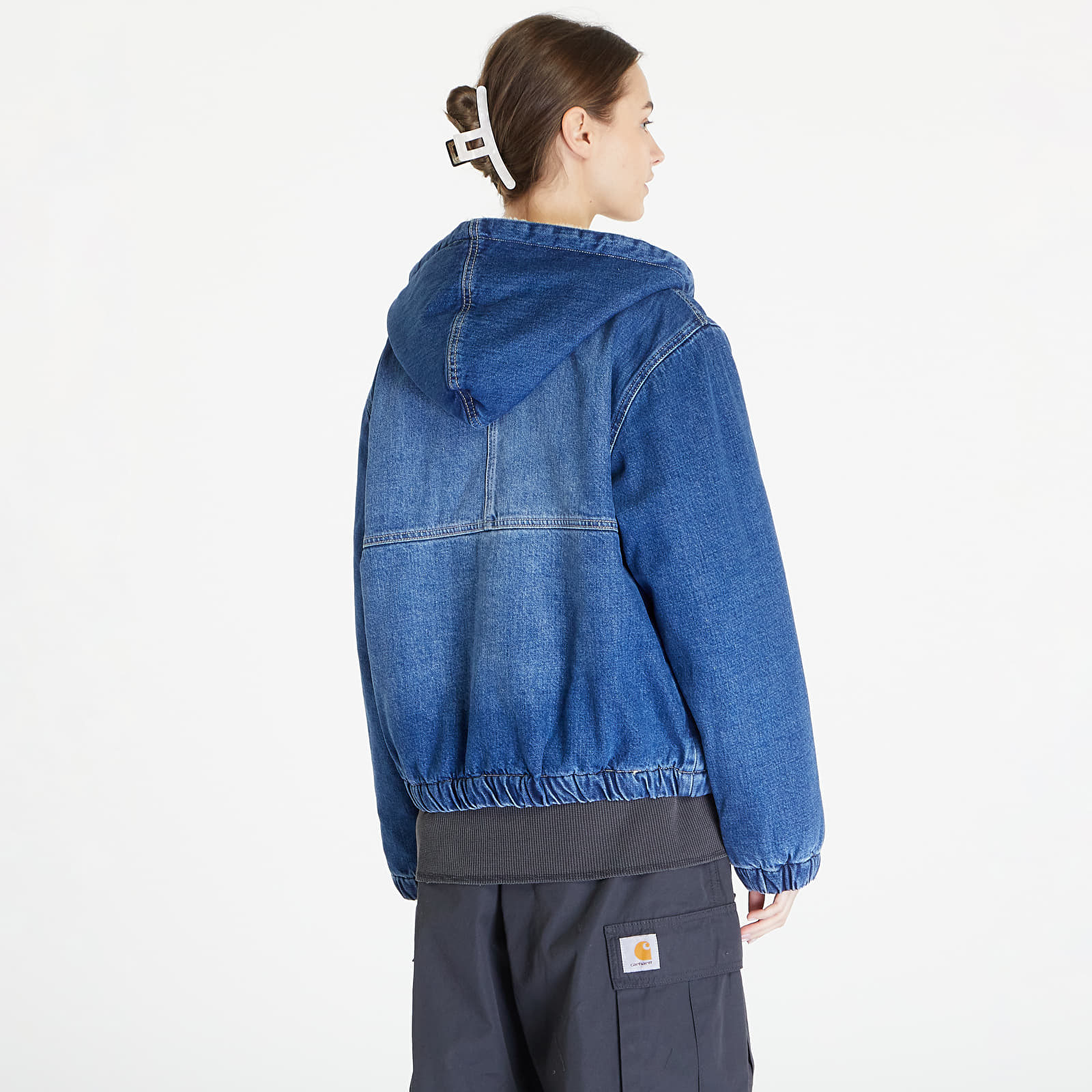 Bundy Stüssy Denim Sherpa Work Jacket UNISEX Washed Blue