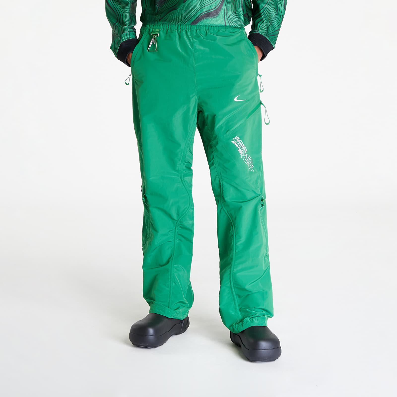 Off white neon green pants sales