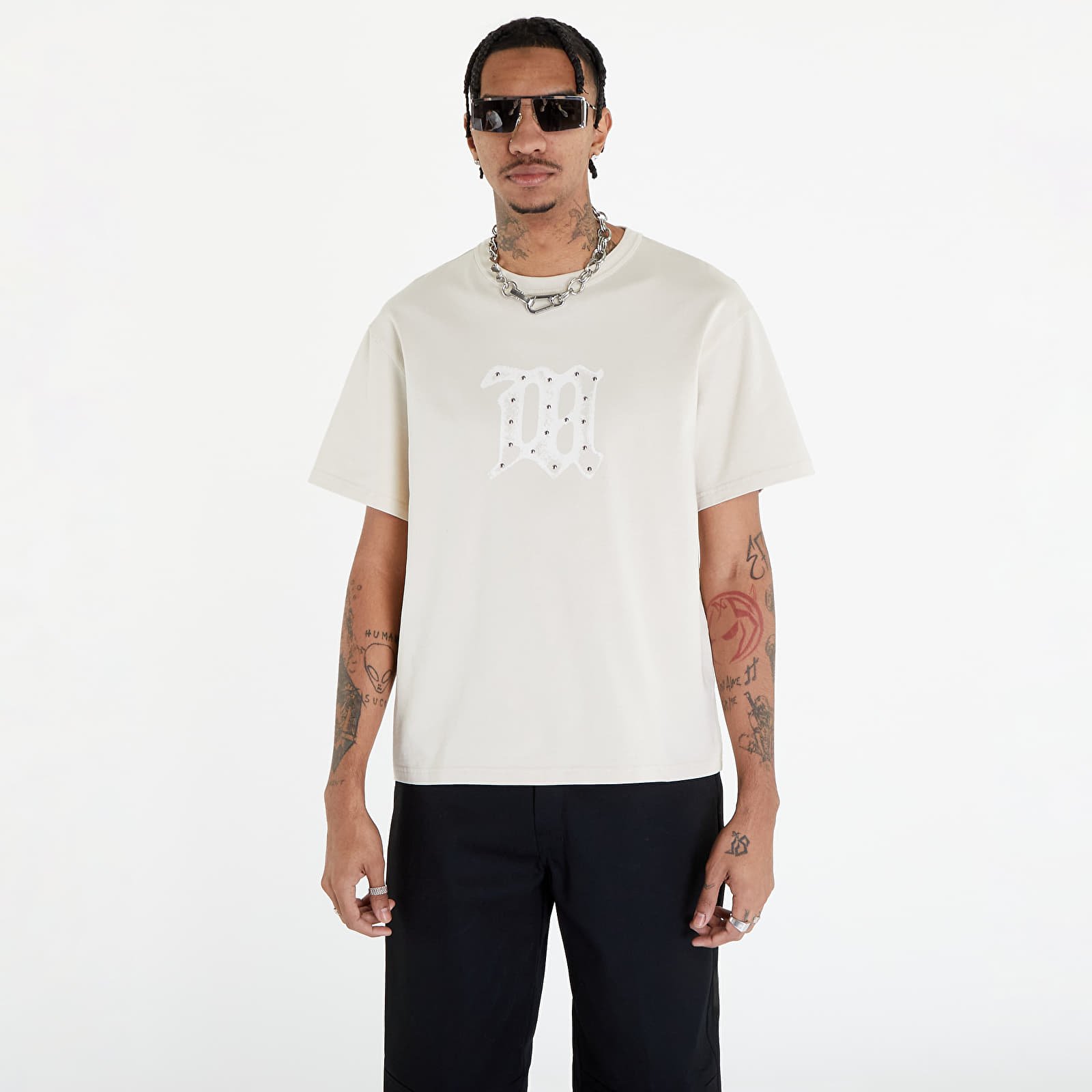 Pólók MISBHV Signature Vintage T-Shirt UNISEX Beige