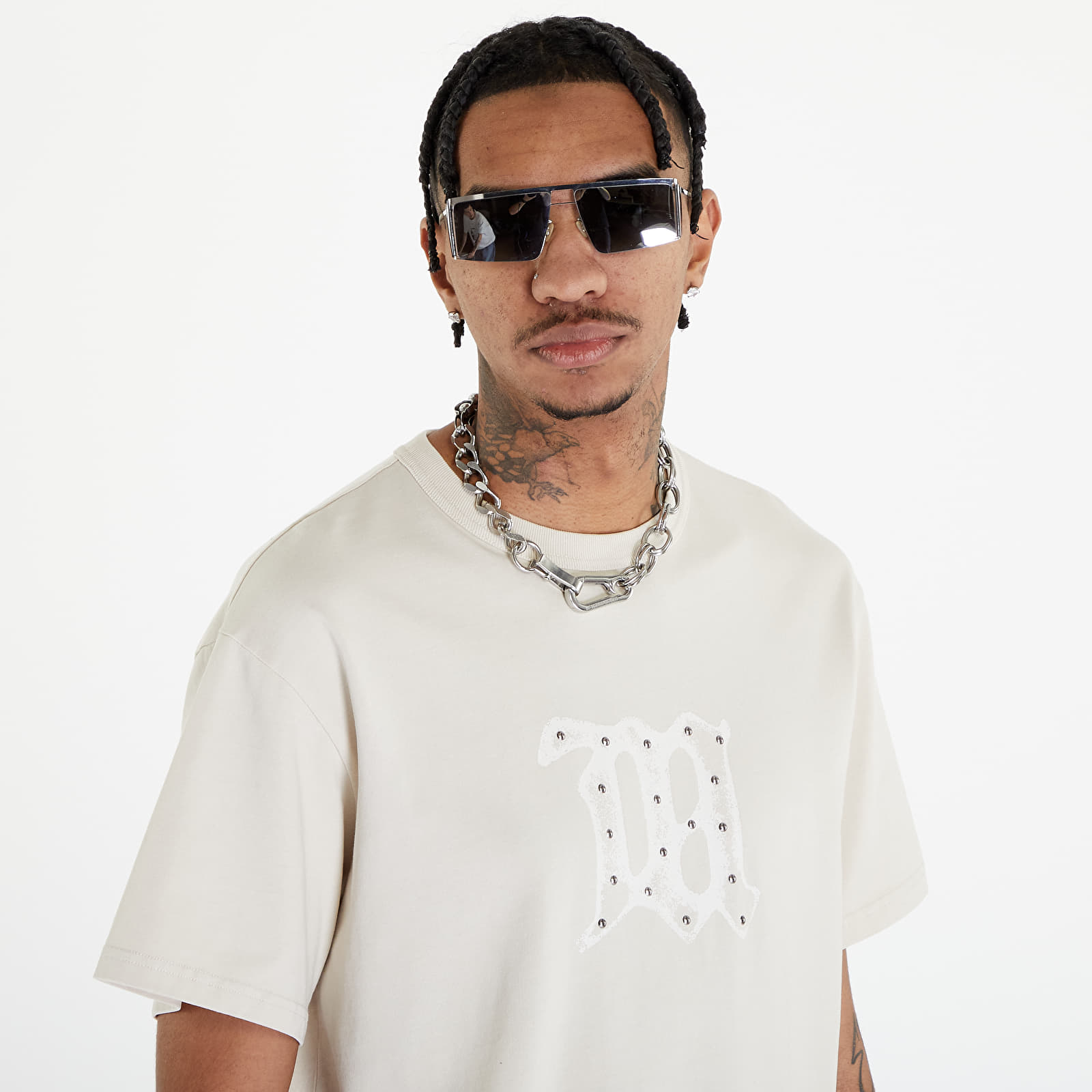 Pólók MISBHV Signature Vintage T-Shirt UNISEX Beige