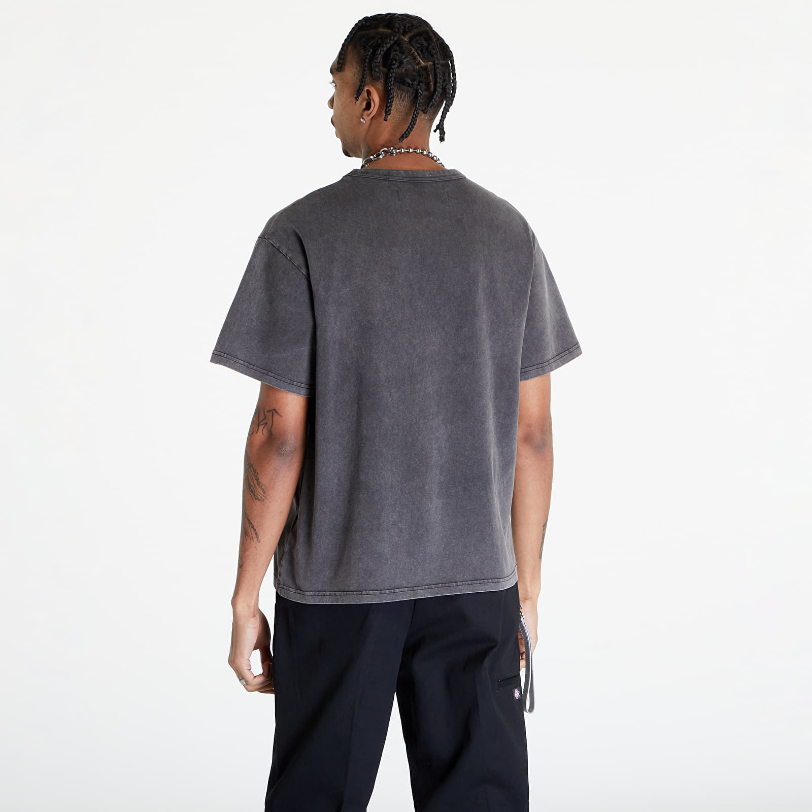 Majice T-shirt MISBHV Signature Vintage T-Shirt UNISEX Washed Black
