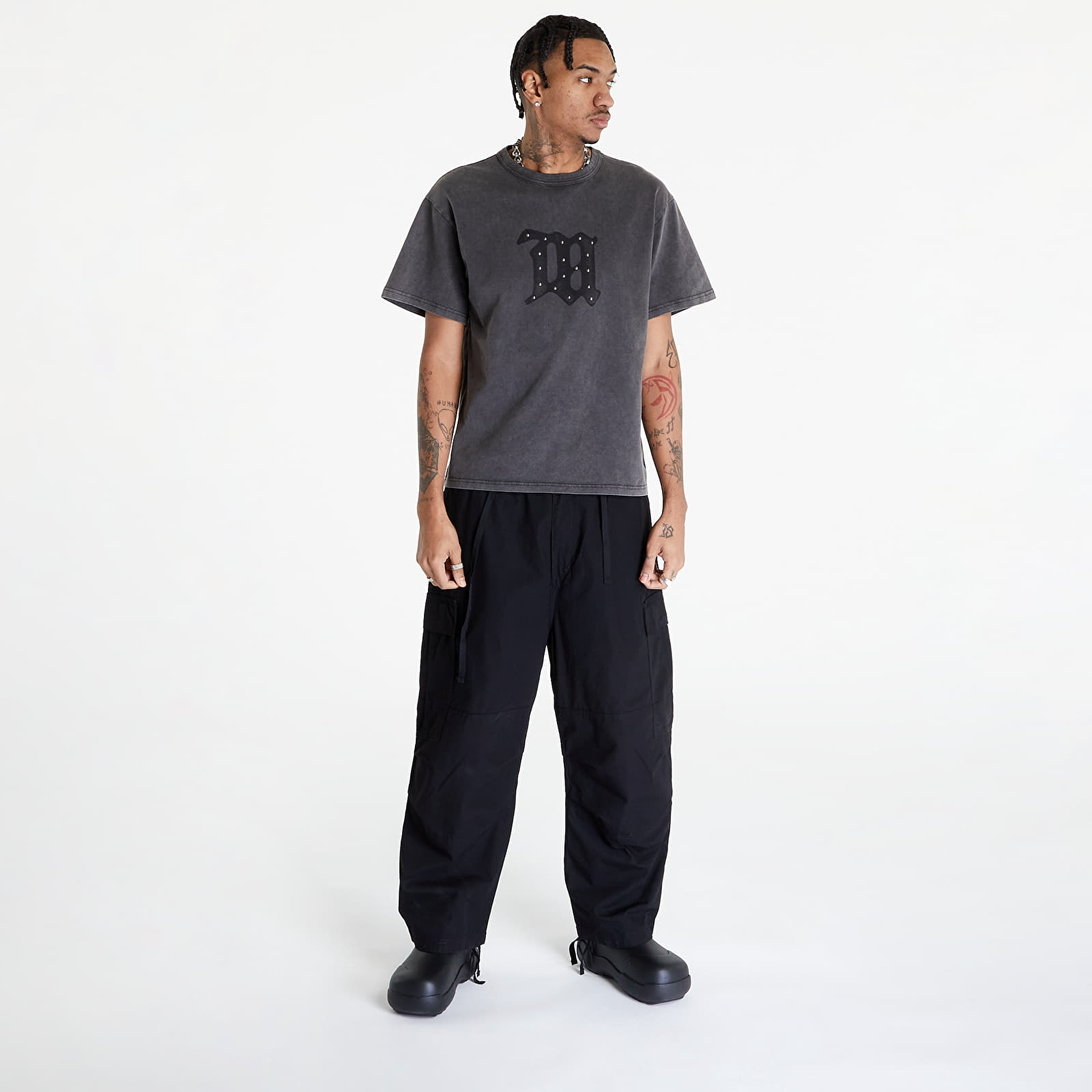 Pantaloni și blugi Carhartt WIP Jet Cargo Pant Black Rinsed