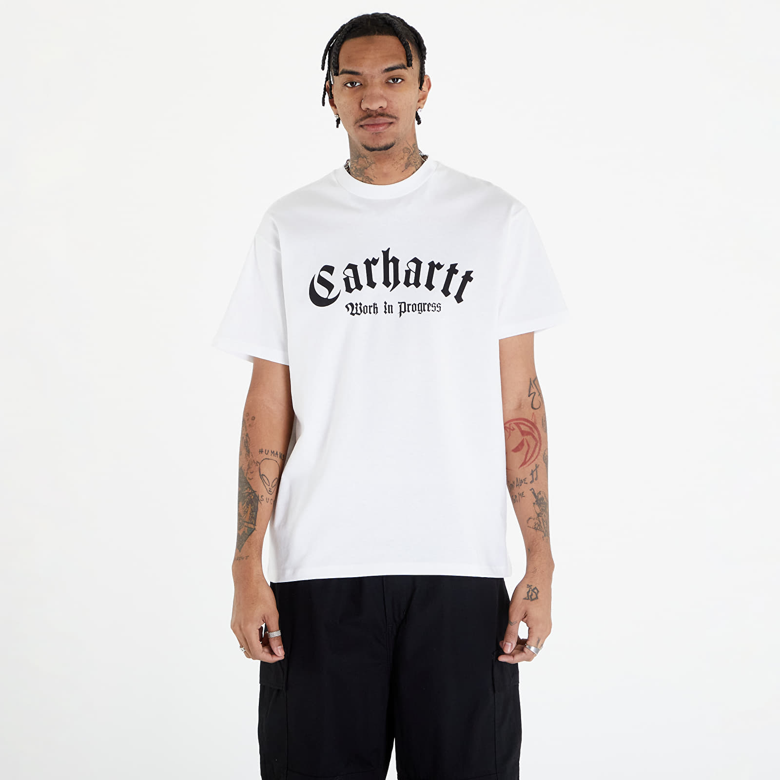 white carhartt t shirt