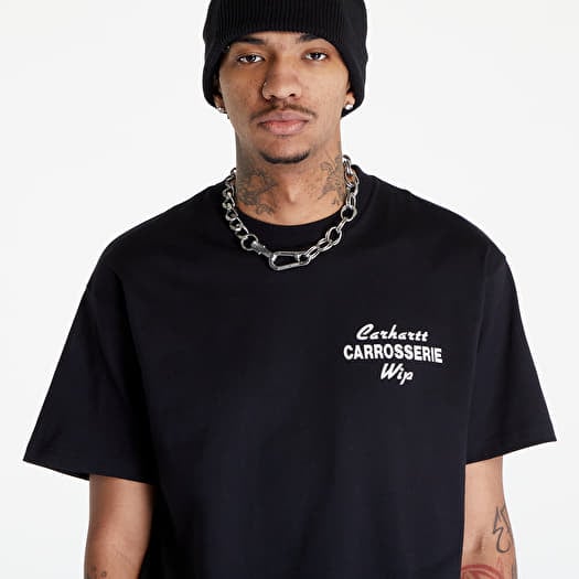 T shirts Carhartt WIP Short Sleeve Mechanics T Shirt UNISEX Black Footshop