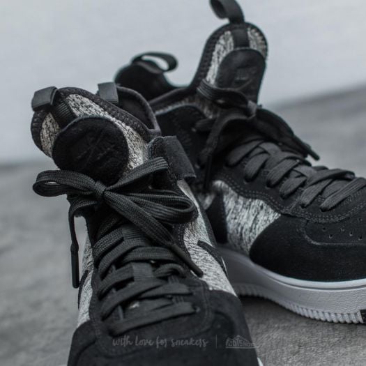 Men s shoes Nike Air Force 1 Ultraforce Mid Premium Black Black White Footshop