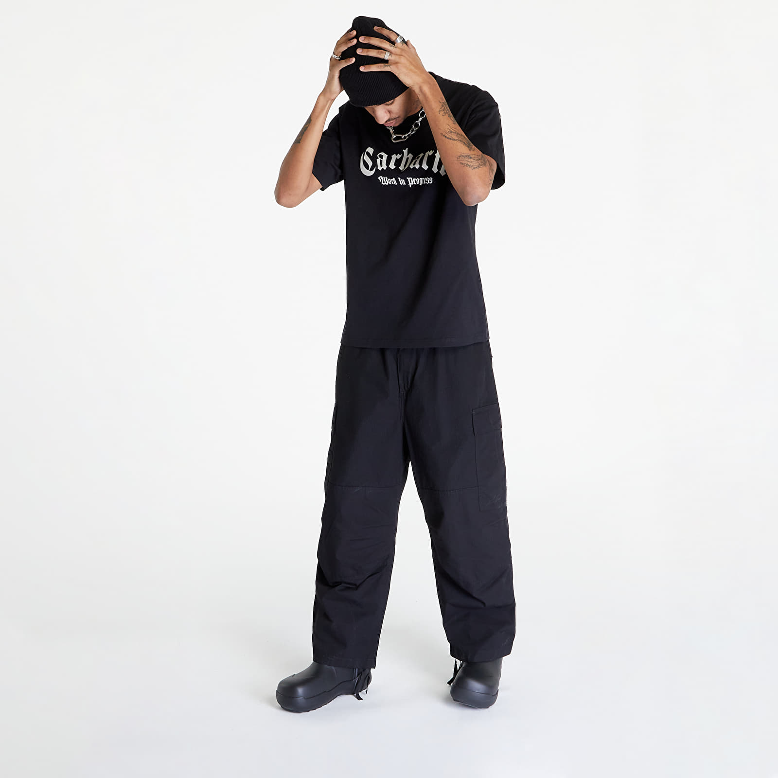 Koszulki Carhartt WIP Short Sleeve Onyx T-Shirt UNISEX Black/ Wax