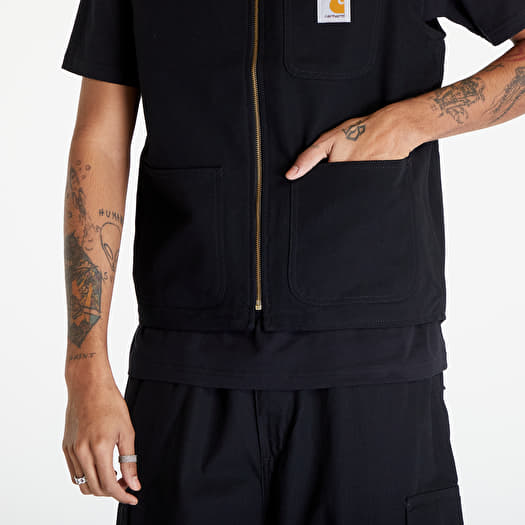 Vests Carhartt WIP Arbor Vest UNISEX Black Rigid (I031521.8901