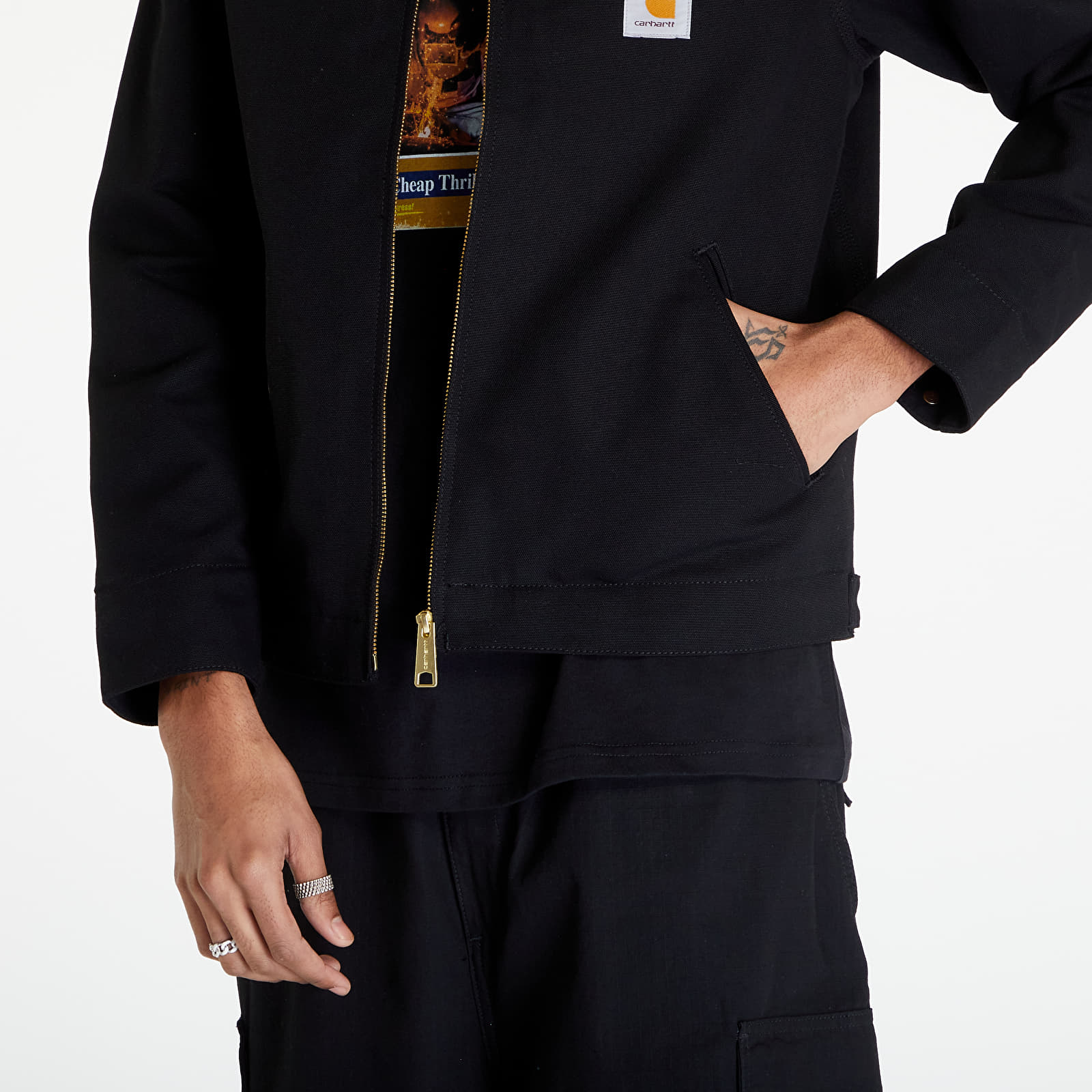 Chaquetas Carhartt WIP Detroit Jacket UNISEX Black/ Black Rigid