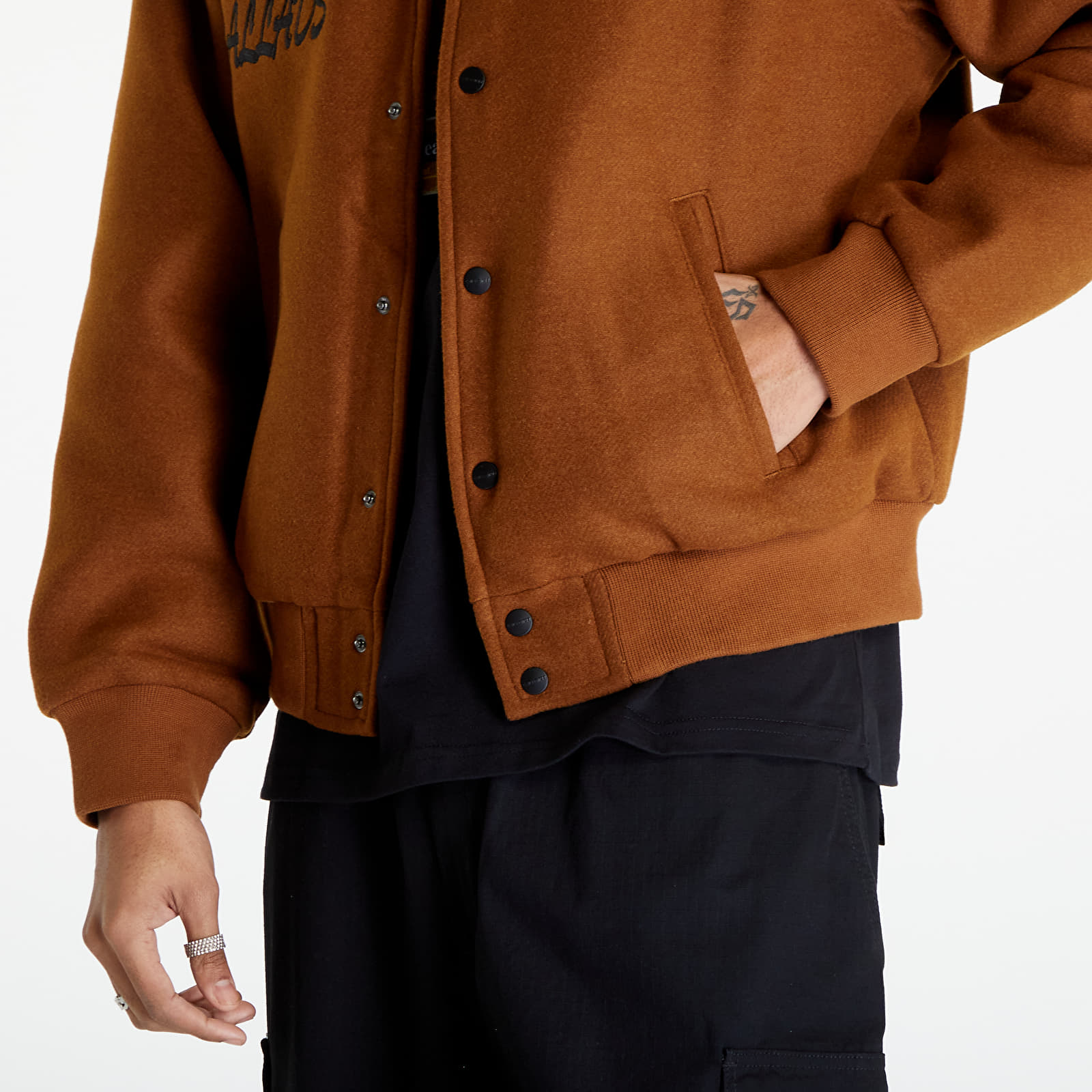 Bombery Carhartt WIP Work Varsity Bomber UNISEX Deep Hamilton Brown