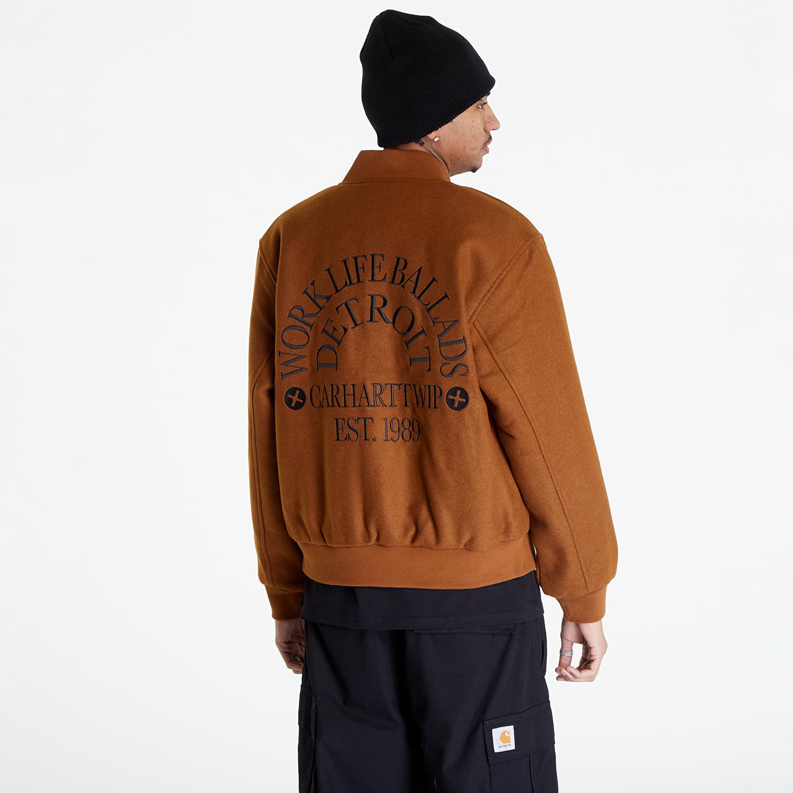 Bomber Jackets Carhartt WIP Work Varsity Bomber UNISEX Deep Hamilton Brown