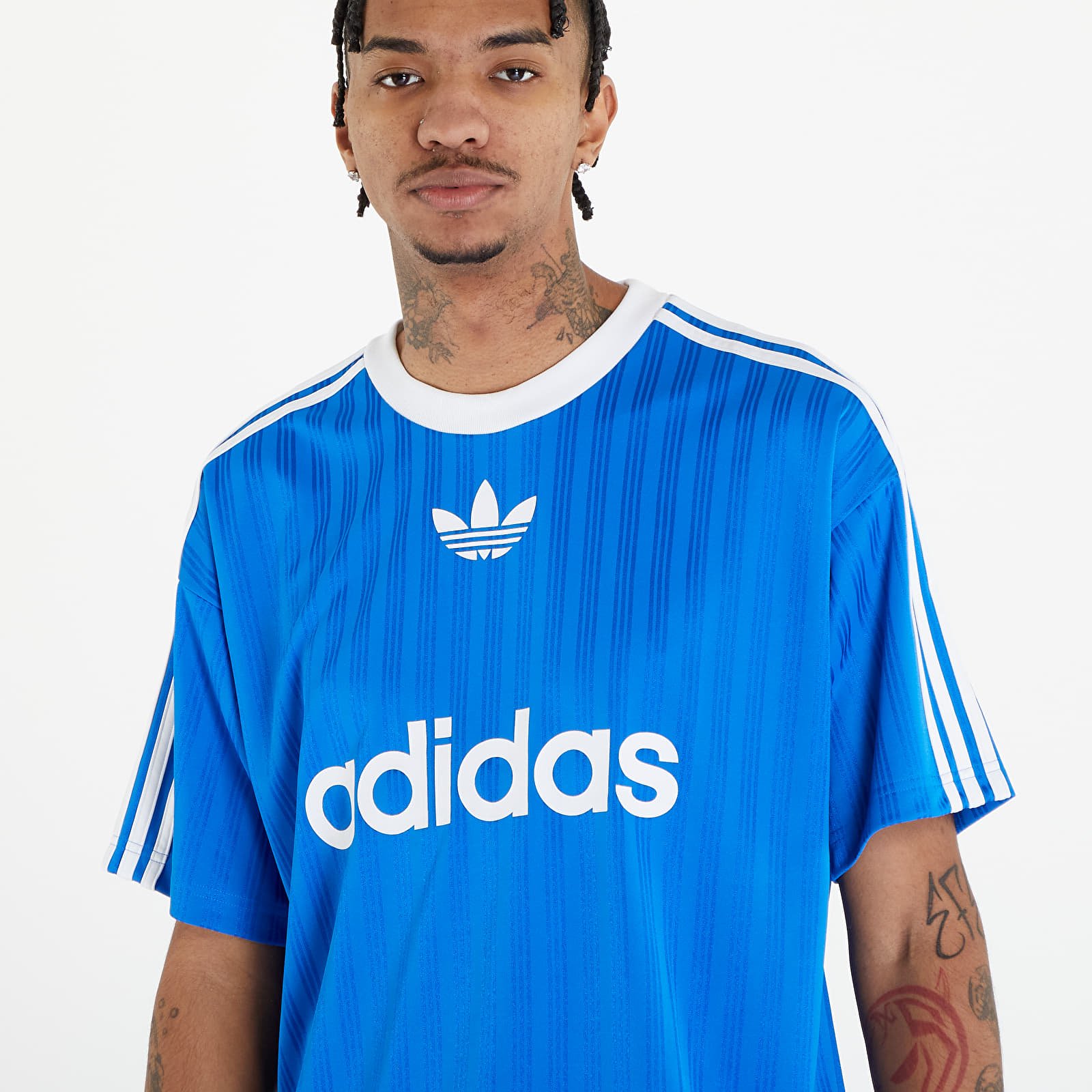 Koszulki adidas Adicolor Poly Short Sleeve Tee Blue Bird/ White