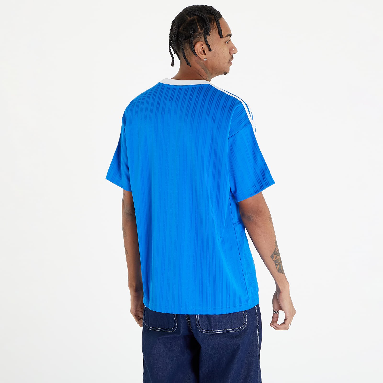 Koszulki adidas Adicolor Poly Short Sleeve Tee Blue Bird/ White