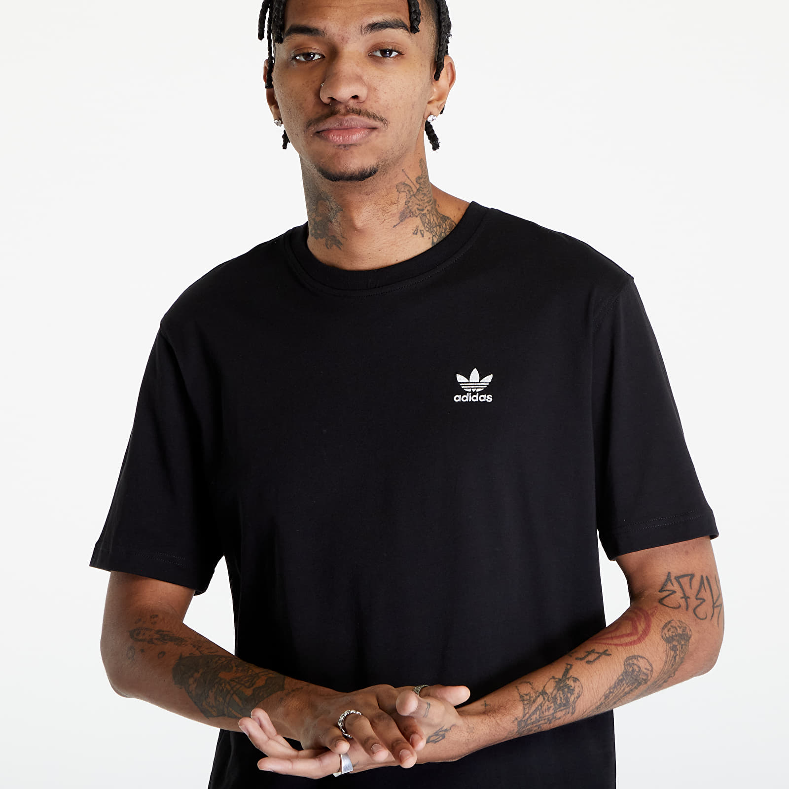 Tricou adidas Essential Tee Black - 1 | YEO