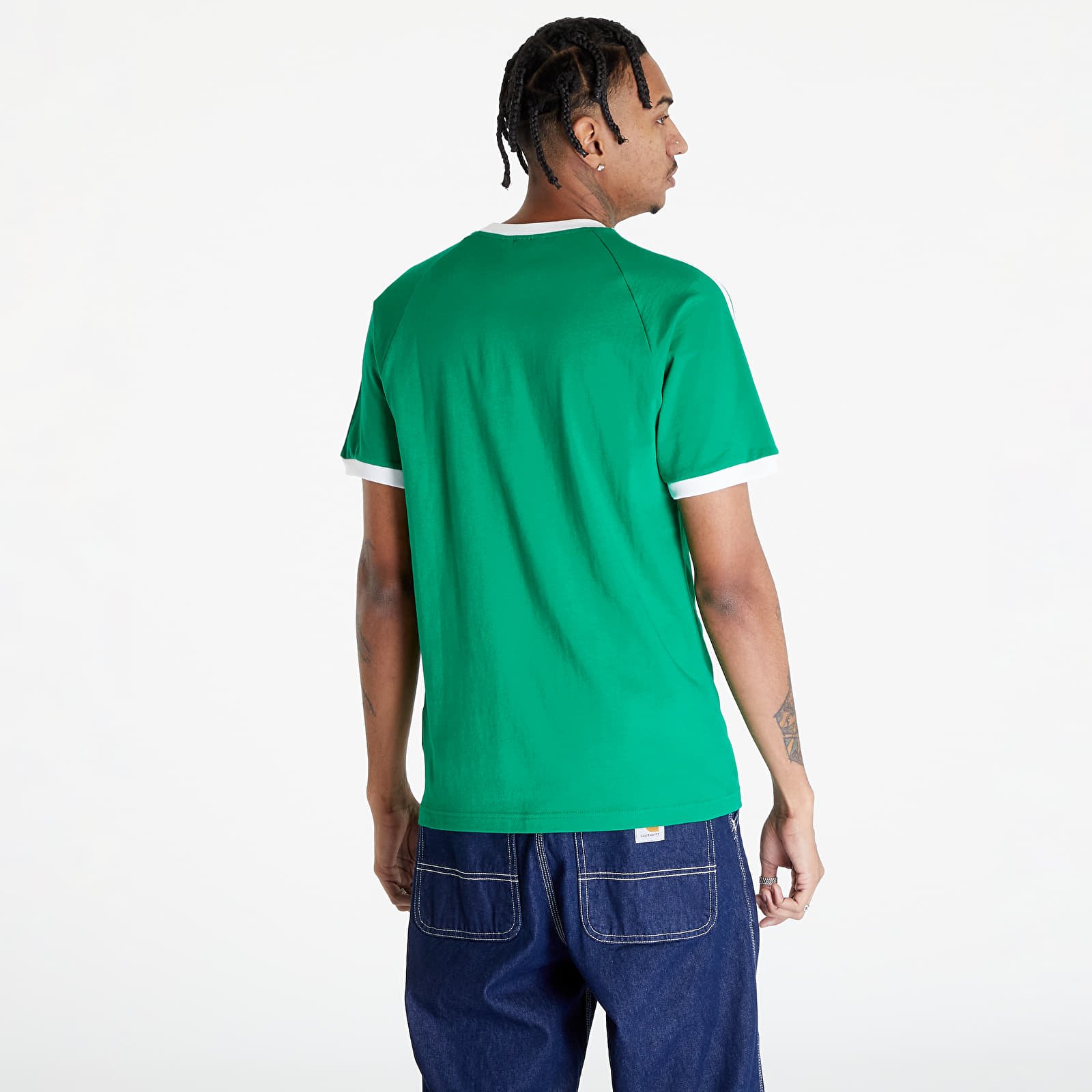 Adidas Originals Adicolor Classics 3 Stripes Green Men s T Shirt male