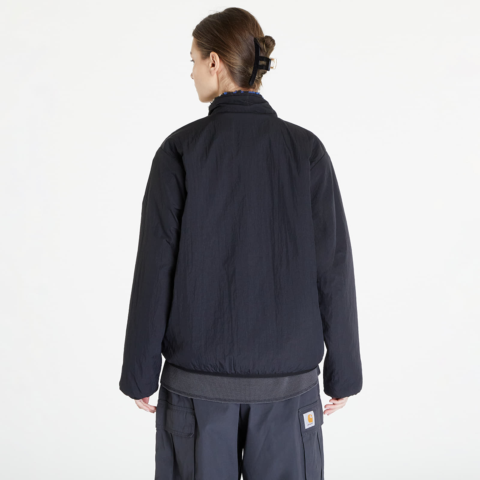 Jackets Stüssy Sherpa Reversible Jacket UNISEX Blue Leopard