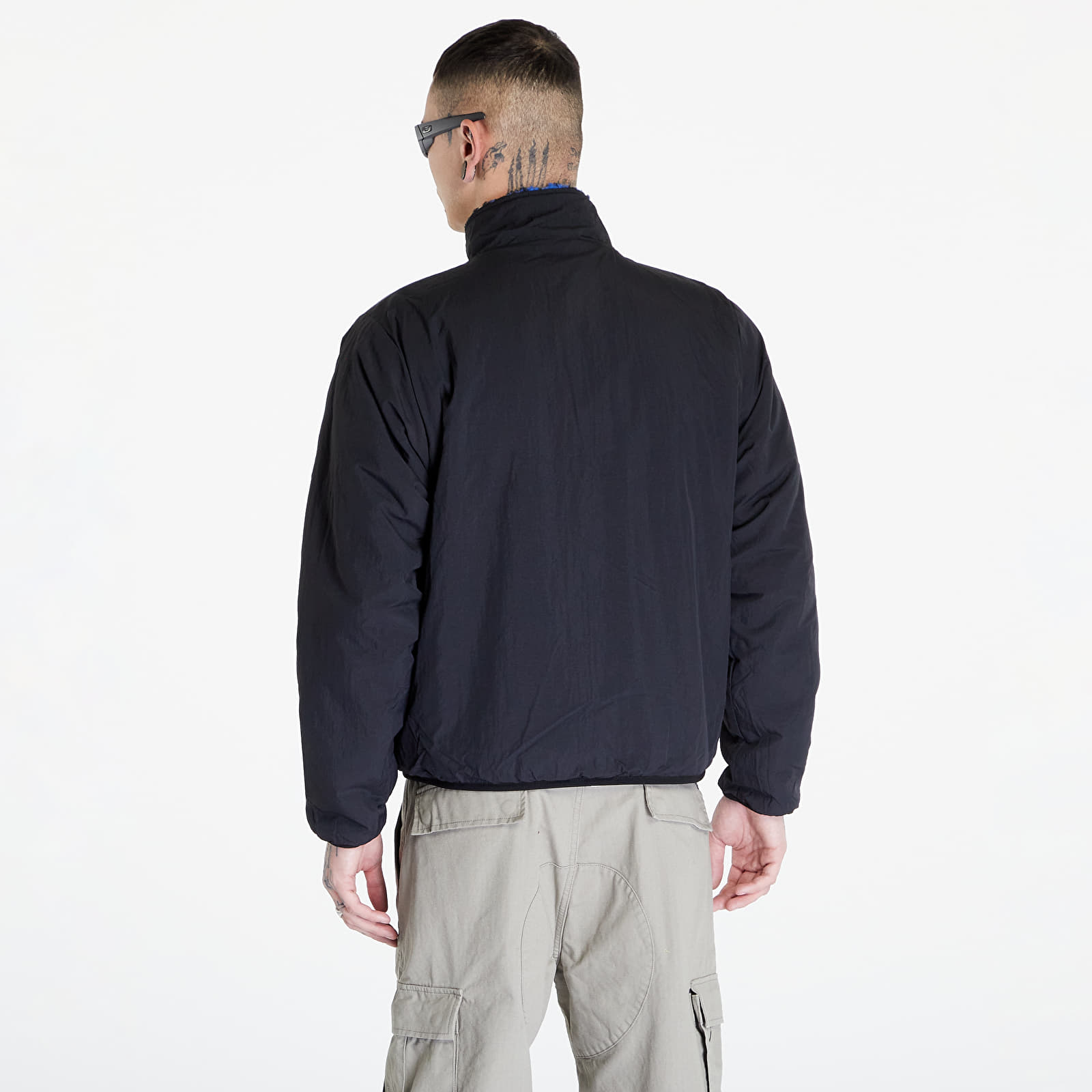 Jackets Stüssy Sherpa Reversible Jacket UNISEX Blue Leopard