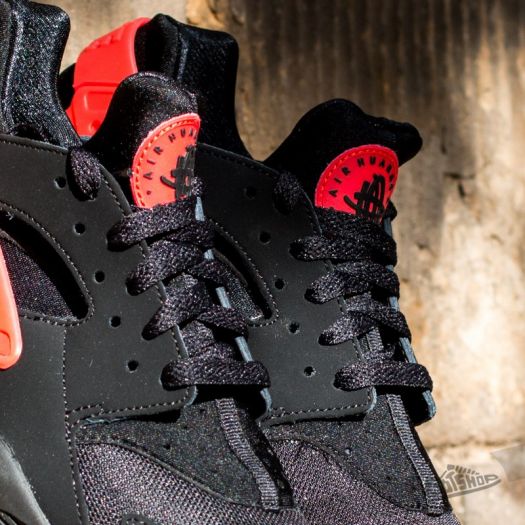 Black and red huaraches mens clearance