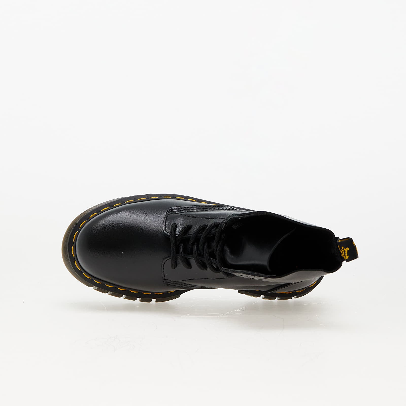 DR. MARTENS WOMENS AUDRICK 8 EYE LEATHER PLATFORM LACE‎ UP COMBAT BOOTS 7 BLACK
