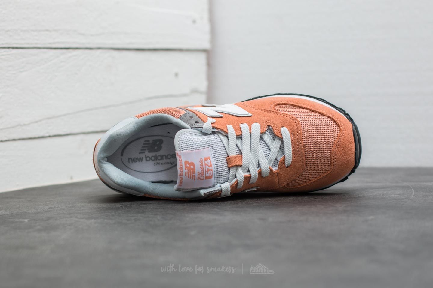 Women's shoes New Balance 574 Orange/ Grey/ White