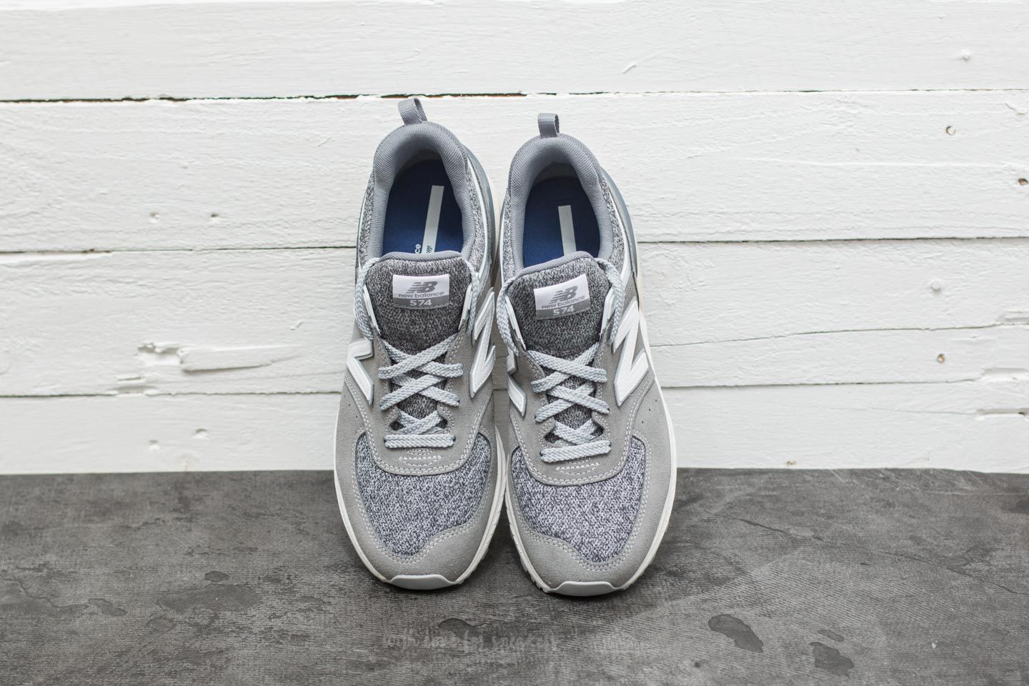 Sko til mænd New Balance 574 Grey/ White