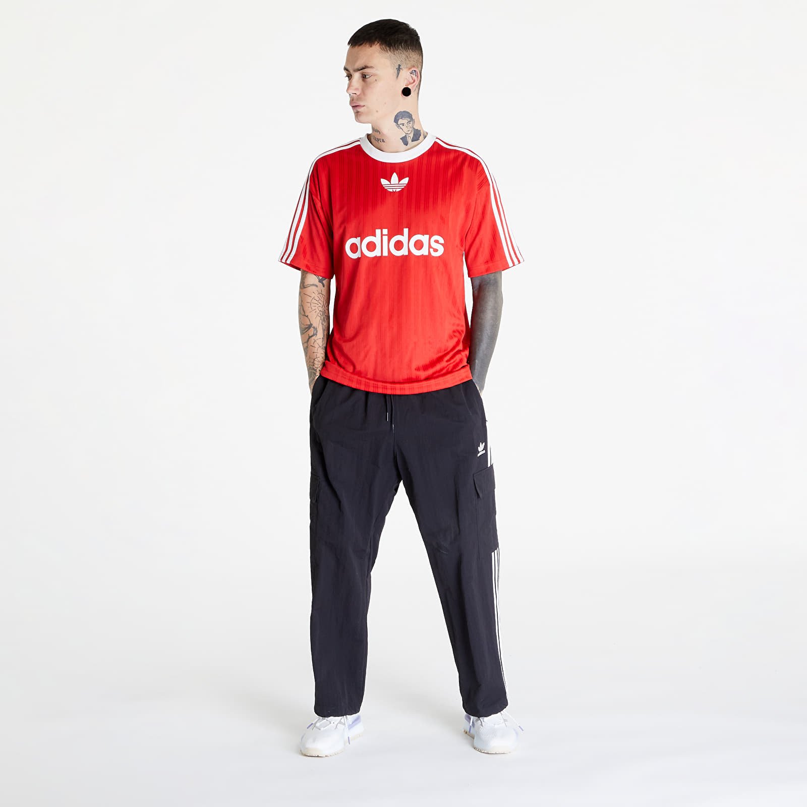 T-Shirts adidas Adicolor Poly T Better Scarlet/ White
