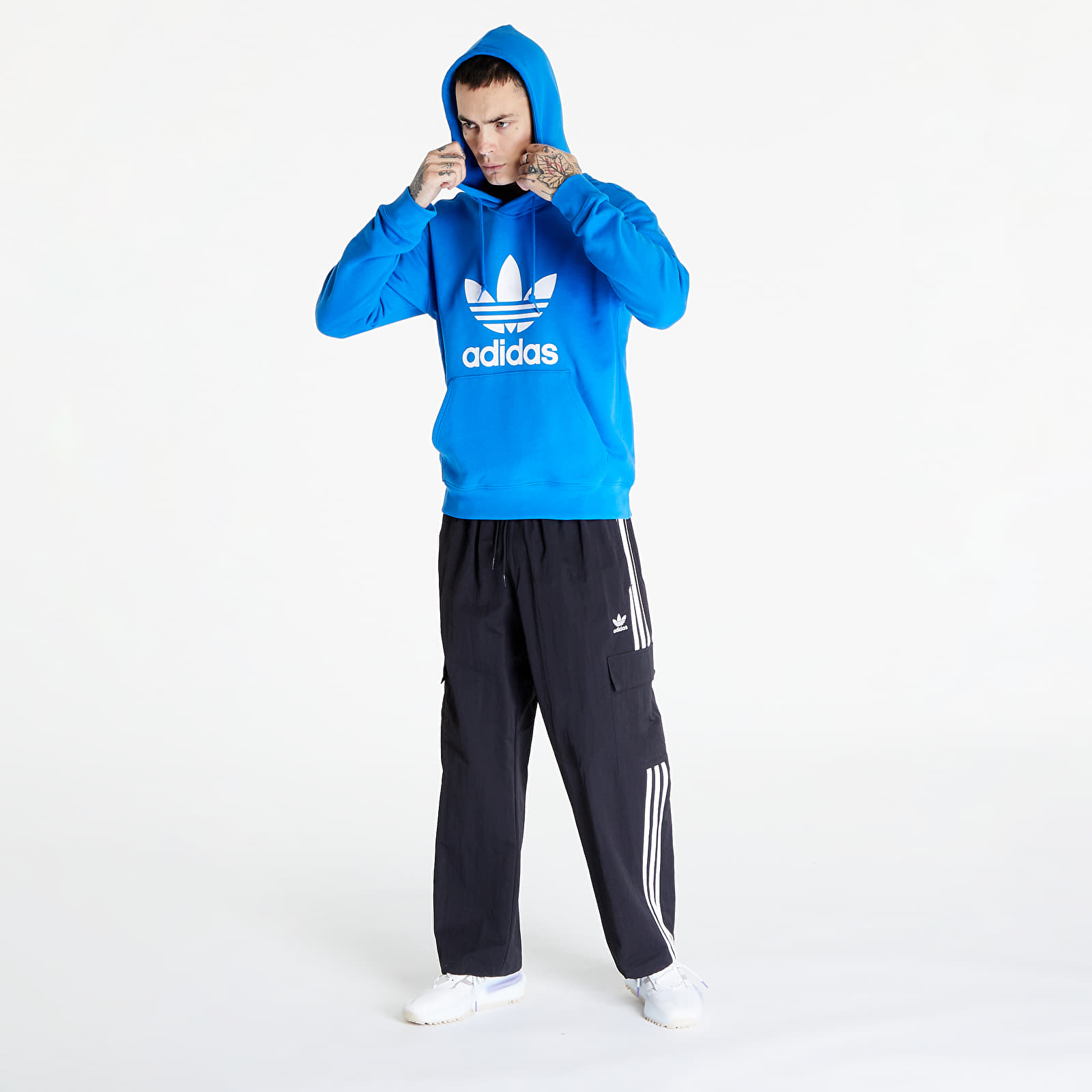 Hoodies och sweatshirts adidas Trefoil Hoody Blue Bird