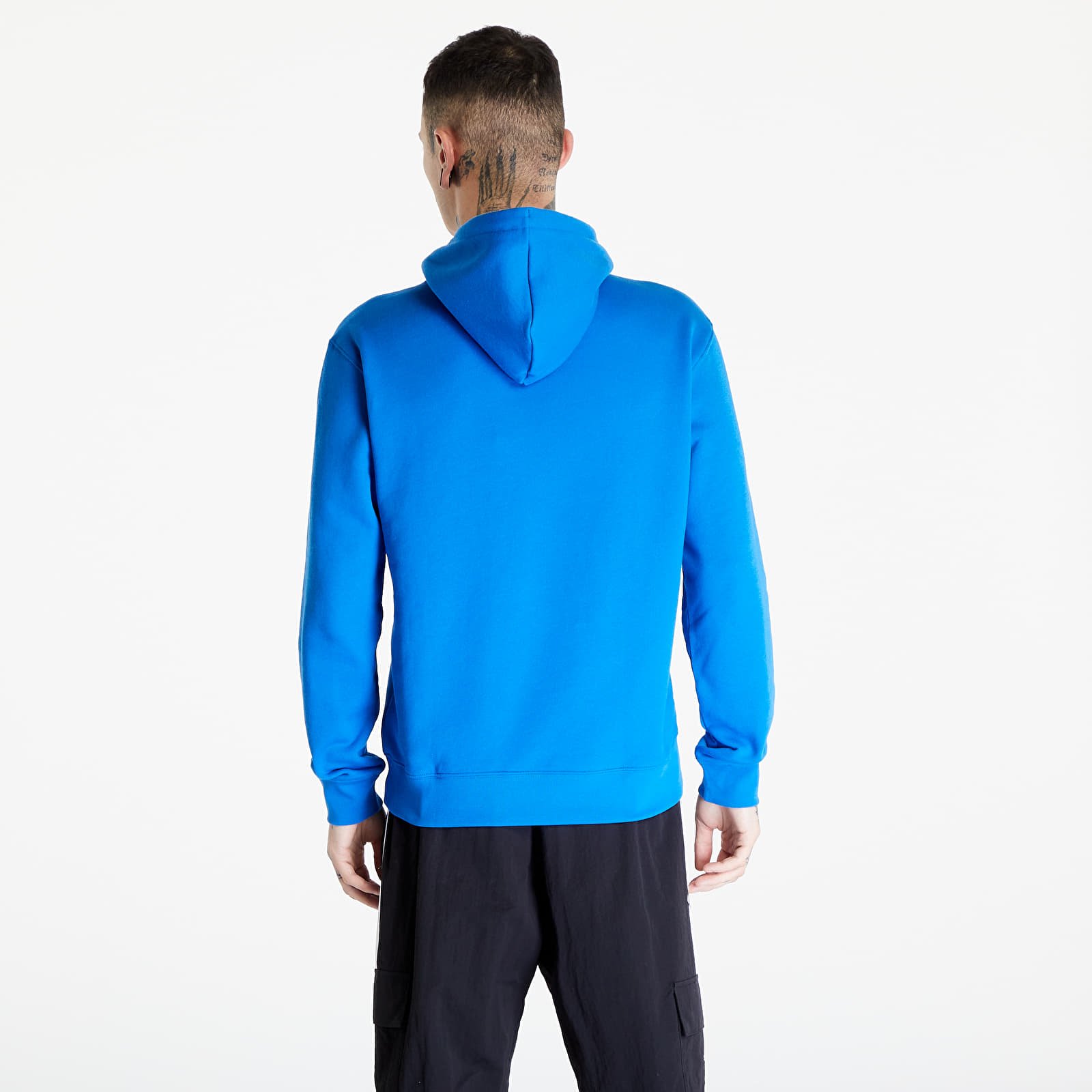 Adidas trefoil hoodie top bluebird
