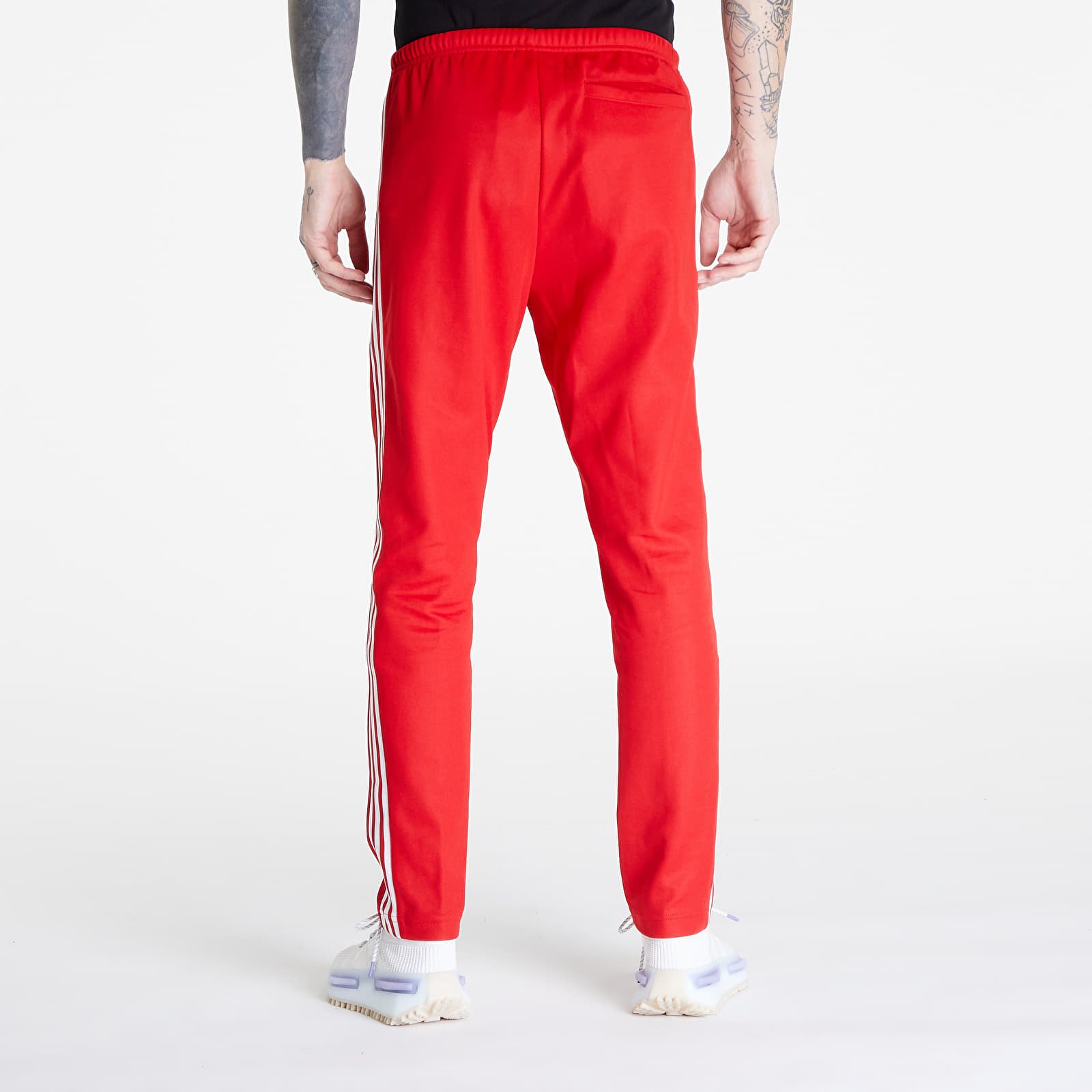 Pantaloni della tuta adidas Beckenbauer Track Pant Better Scarlet White Footshop
