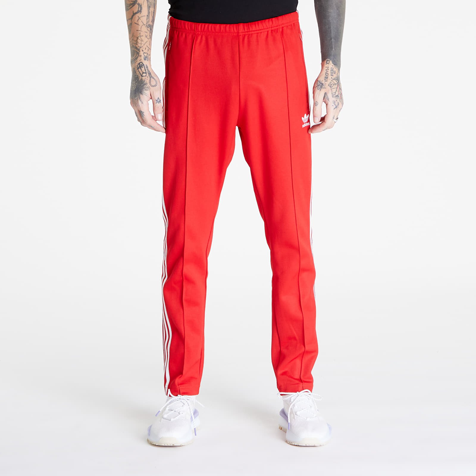 Pantalon survetement adidas Beckenbauer Track Pant Better Scarlet White Footshop