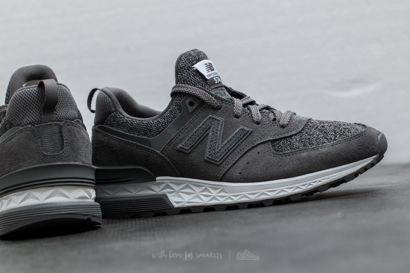 Women s shoes New Balance 574 Grey White Footshop