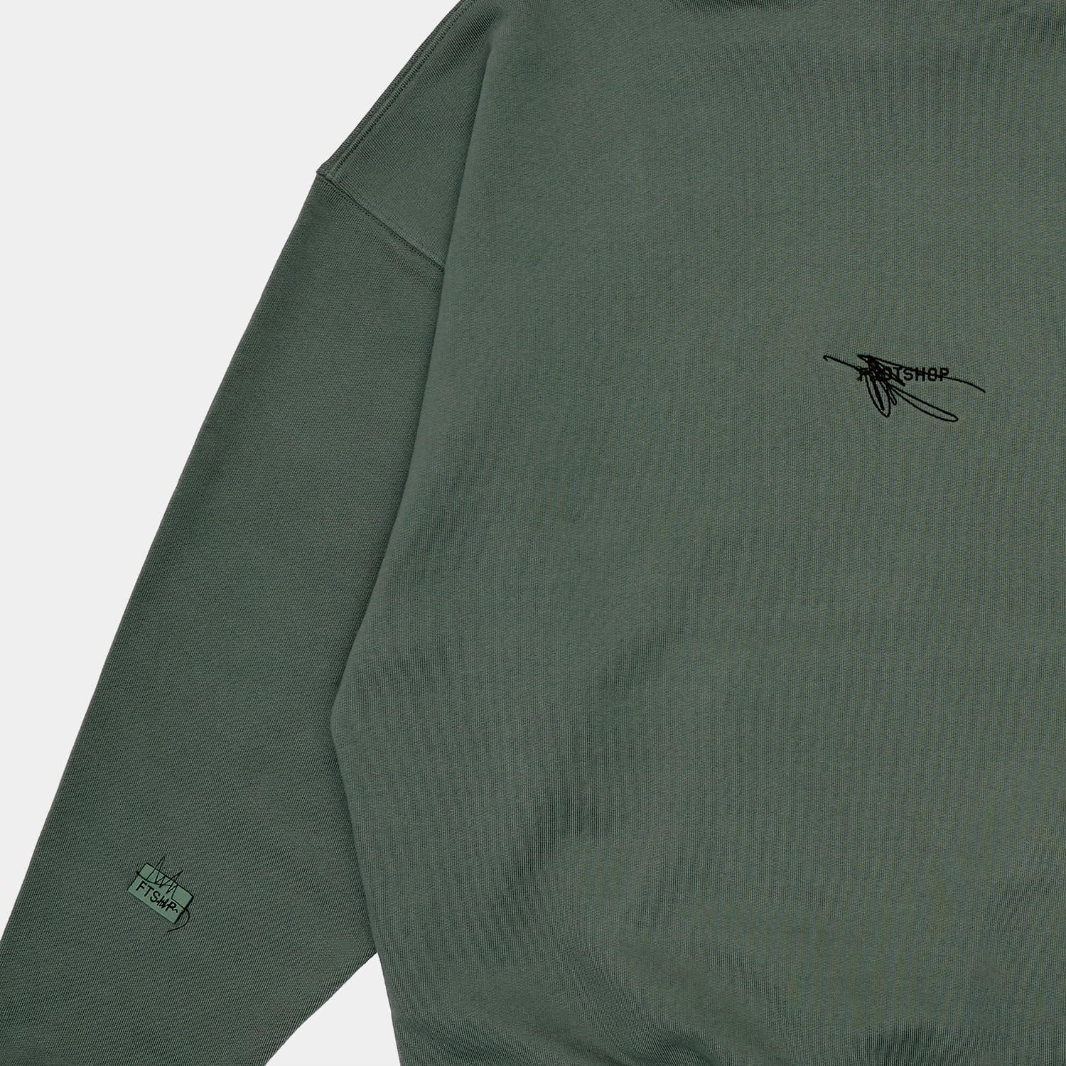 Hoodies and sweatshirts  Footshop Everyday Hoodie UNISEX Sage