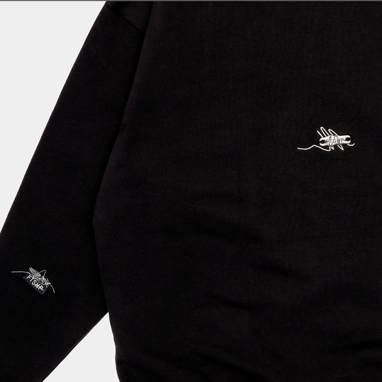 Mikiny Footshop Everyday Crewneck UNISEX Black