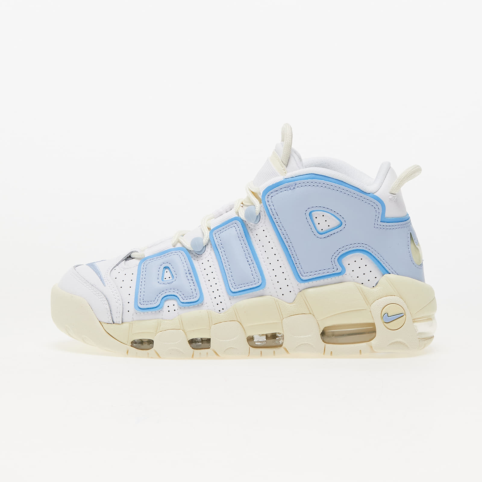 Дамски кецове и обувки Nike W Air More Uptempo White/ Cobalt Bliss-Alabaster