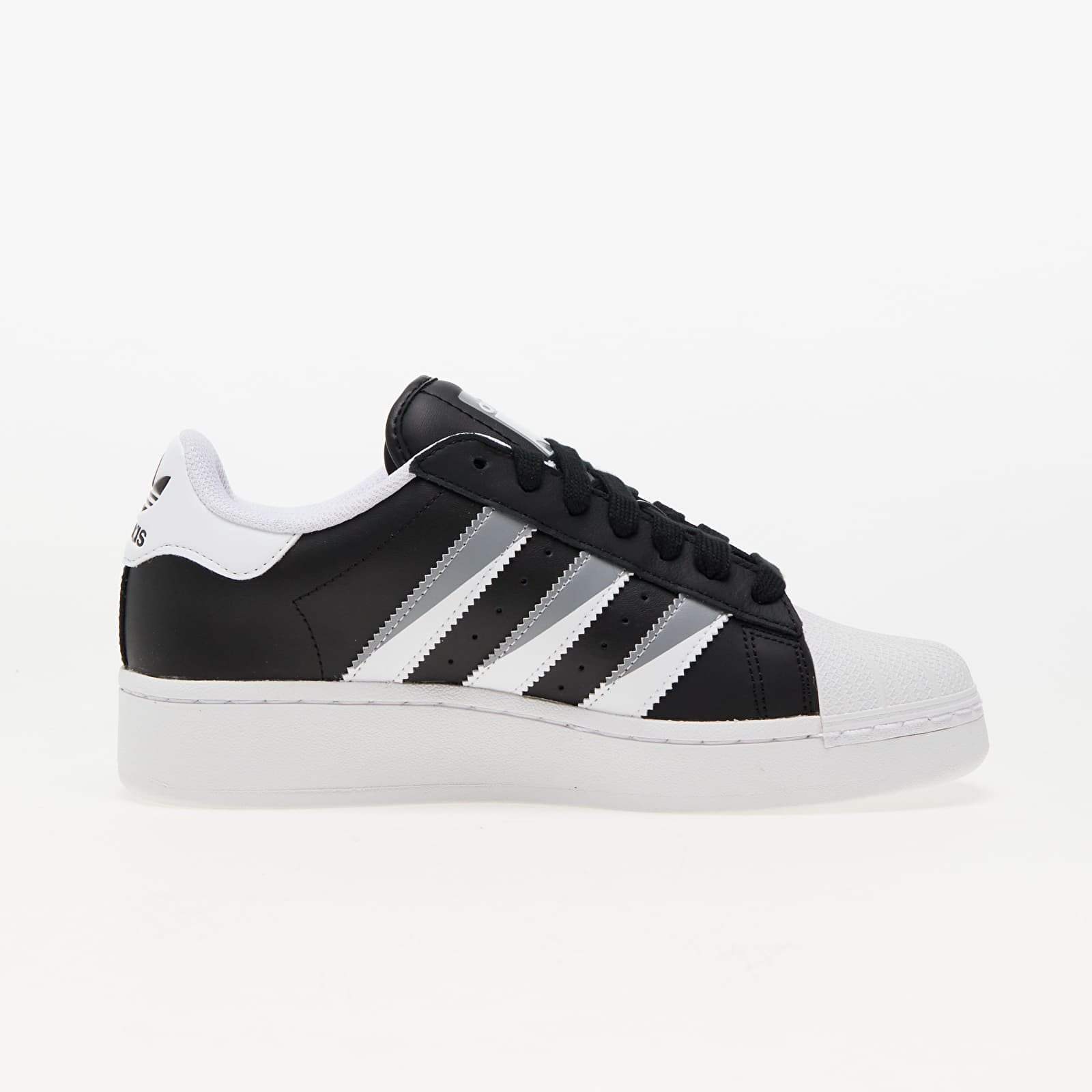 Adidas superstar black white grey shop