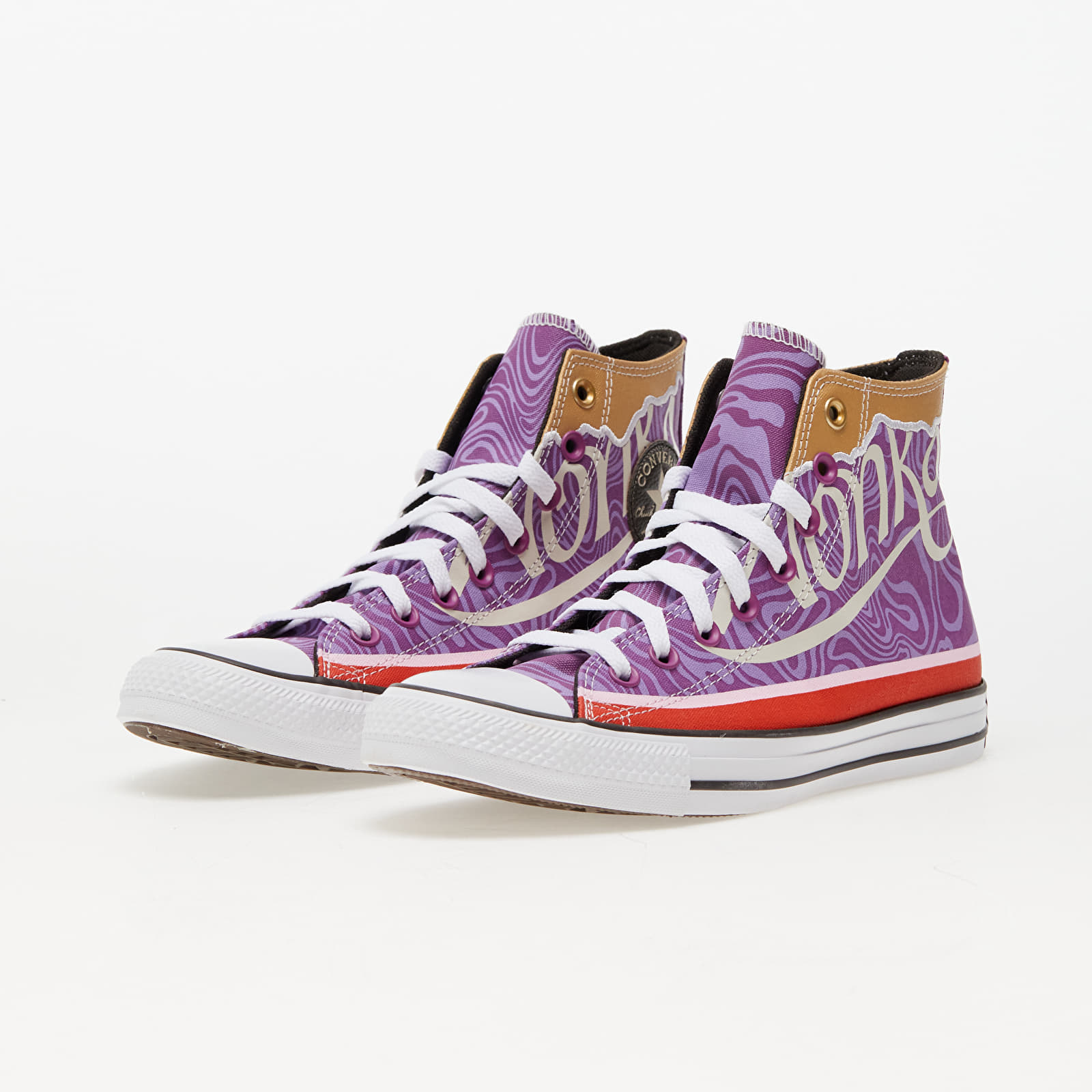 Încălțăminte și sneakerși pentru bărbați Converse x Wonka Chuck Taylor All Star Pixel Purple/ White/ Black