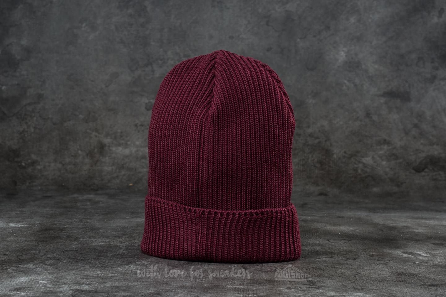 Hatte WOOD WOOD Henry Ribbed Beanie Burgundy