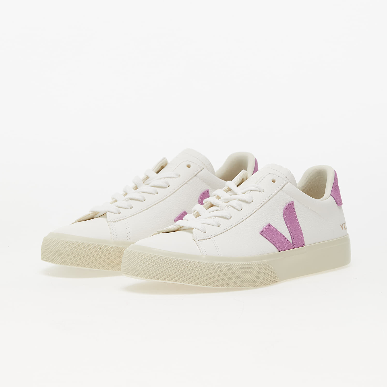 Dámske topánky a tenisky Veja W Campo Chromefree Leather White Mulberry