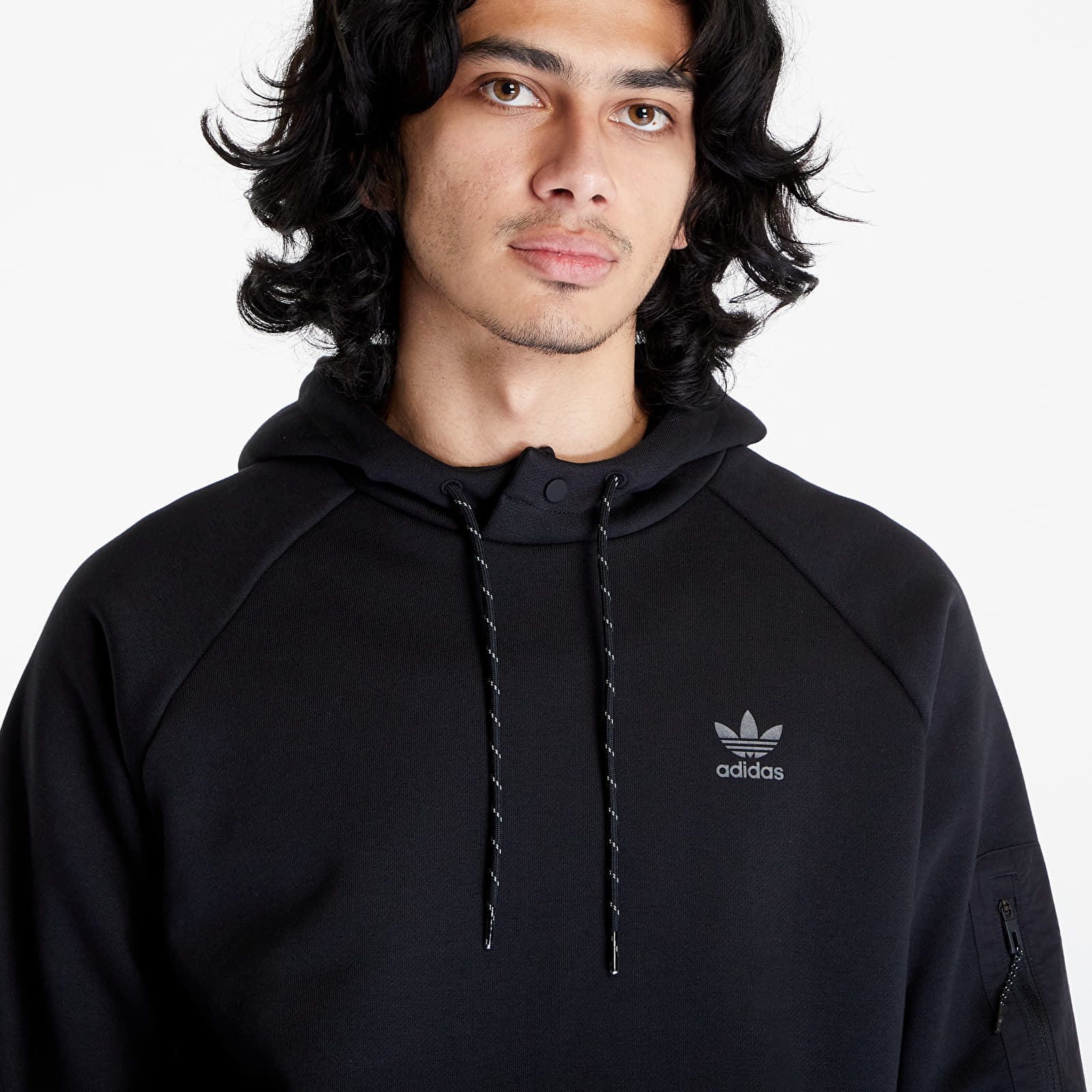 Adidas black hoodie hot sale