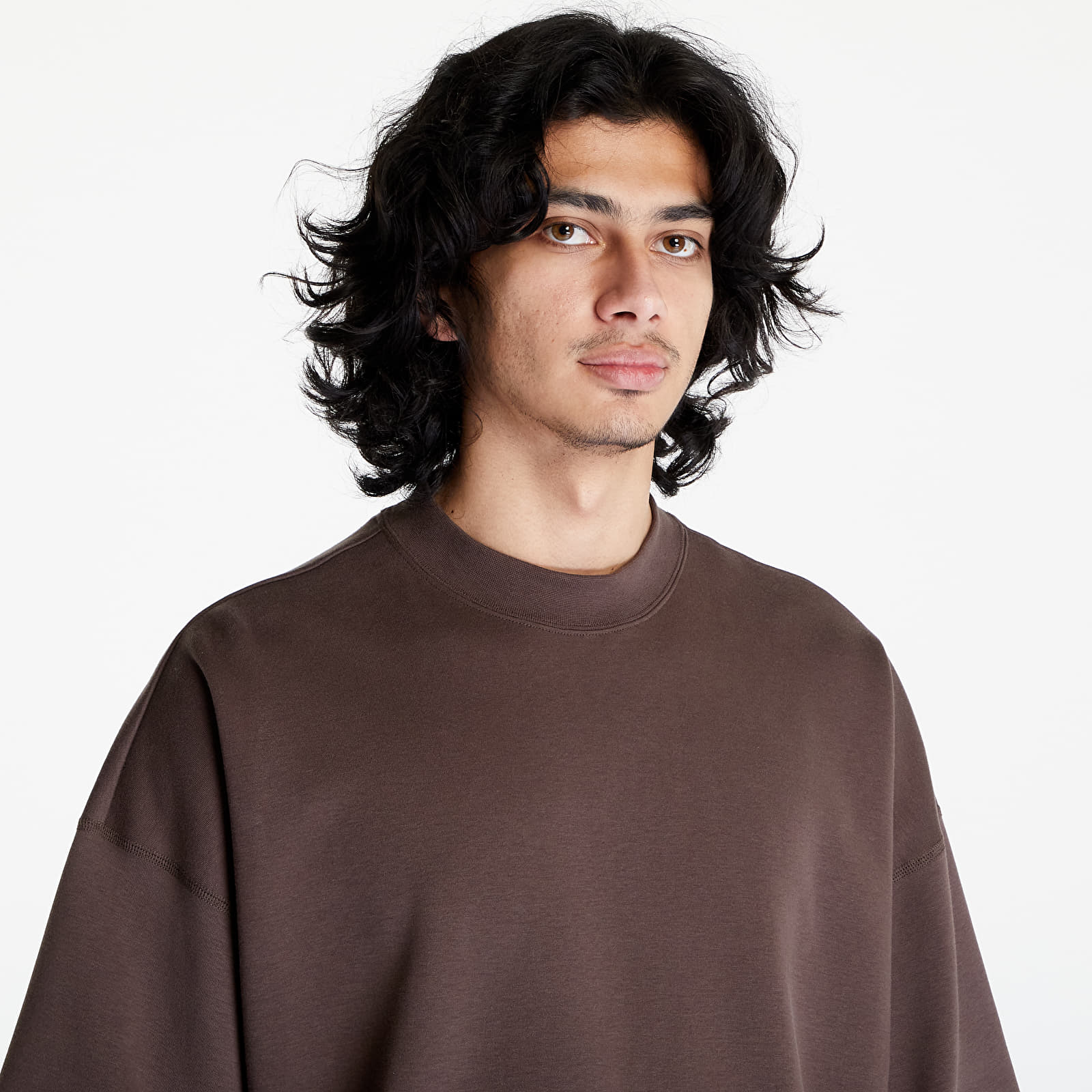 Tričká Nike Sportswear Tech Fleece Reimagined Men's Oversized Short-Sleeve Baroque Brown