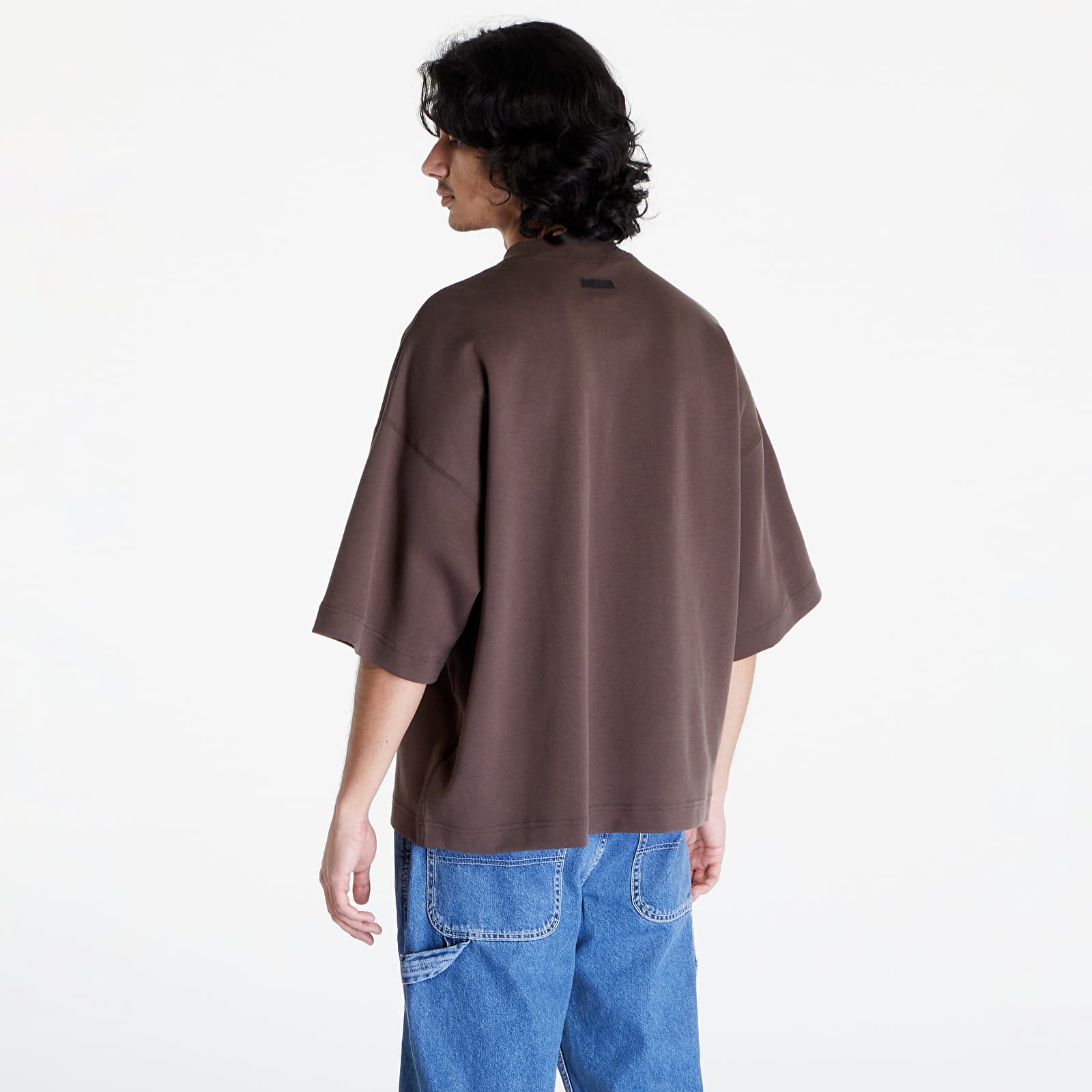 Tričká Nike Sportswear Tech Fleece Reimagined Men's Oversized Short-Sleeve Baroque Brown