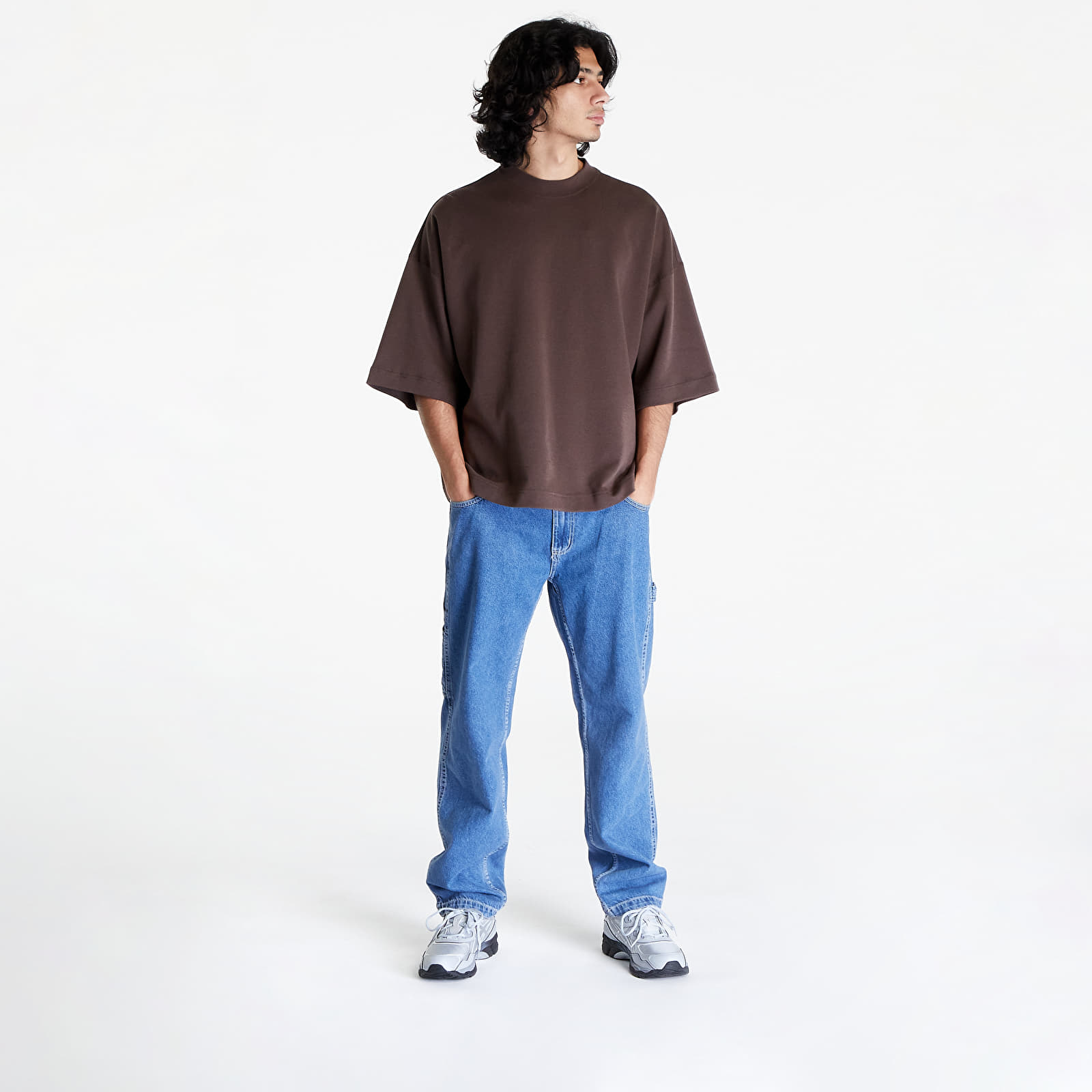 Tričká Nike Sportswear Tech Fleece Reimagined Men's Oversized Short-Sleeve Baroque Brown