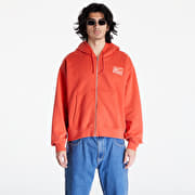 Nike x Stussy Pigment Dyed Fleece Zip Hoodie 'Habanero Red