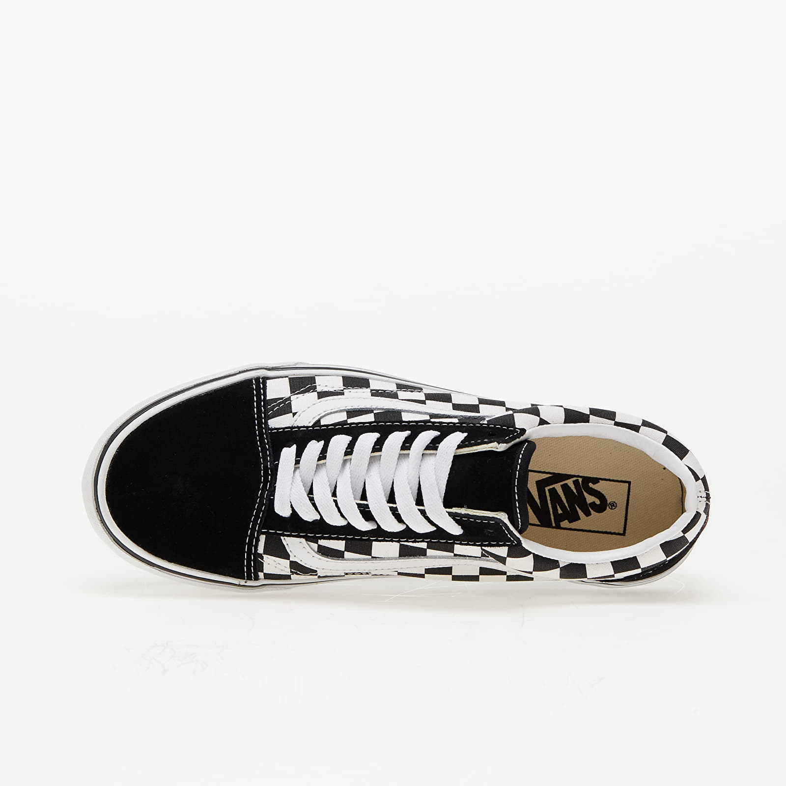 Γυναικεία παπούτσια Vans Old Skool Platform (Checkerboardard) Blk/ Tr Wht