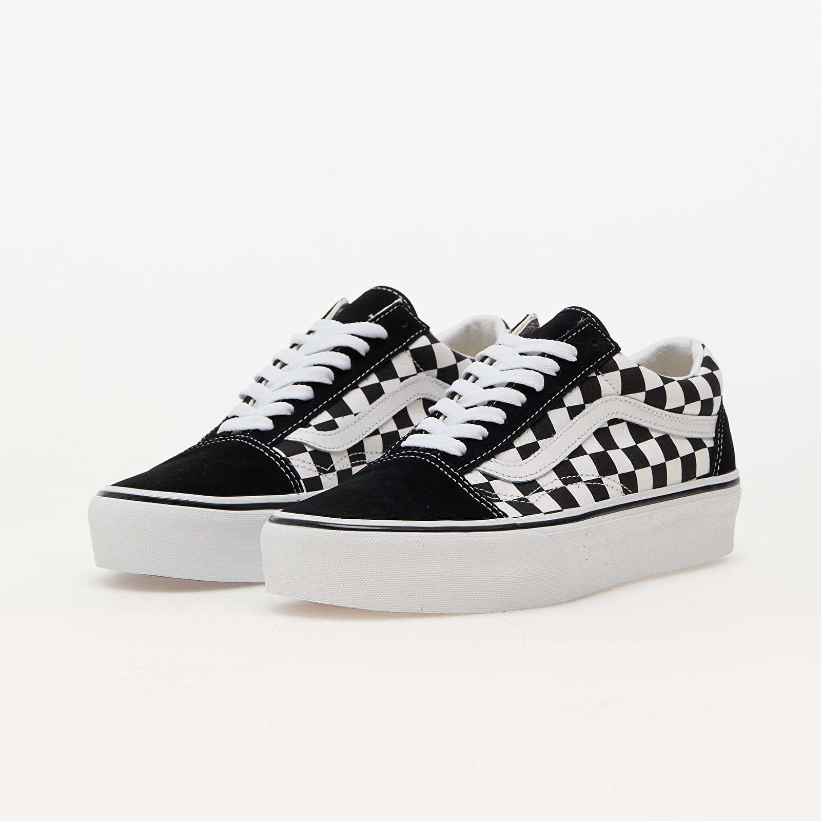 Γυναικεία παπούτσια Vans Old Skool Platform (Checkerboardard) Blk/ Tr Wht