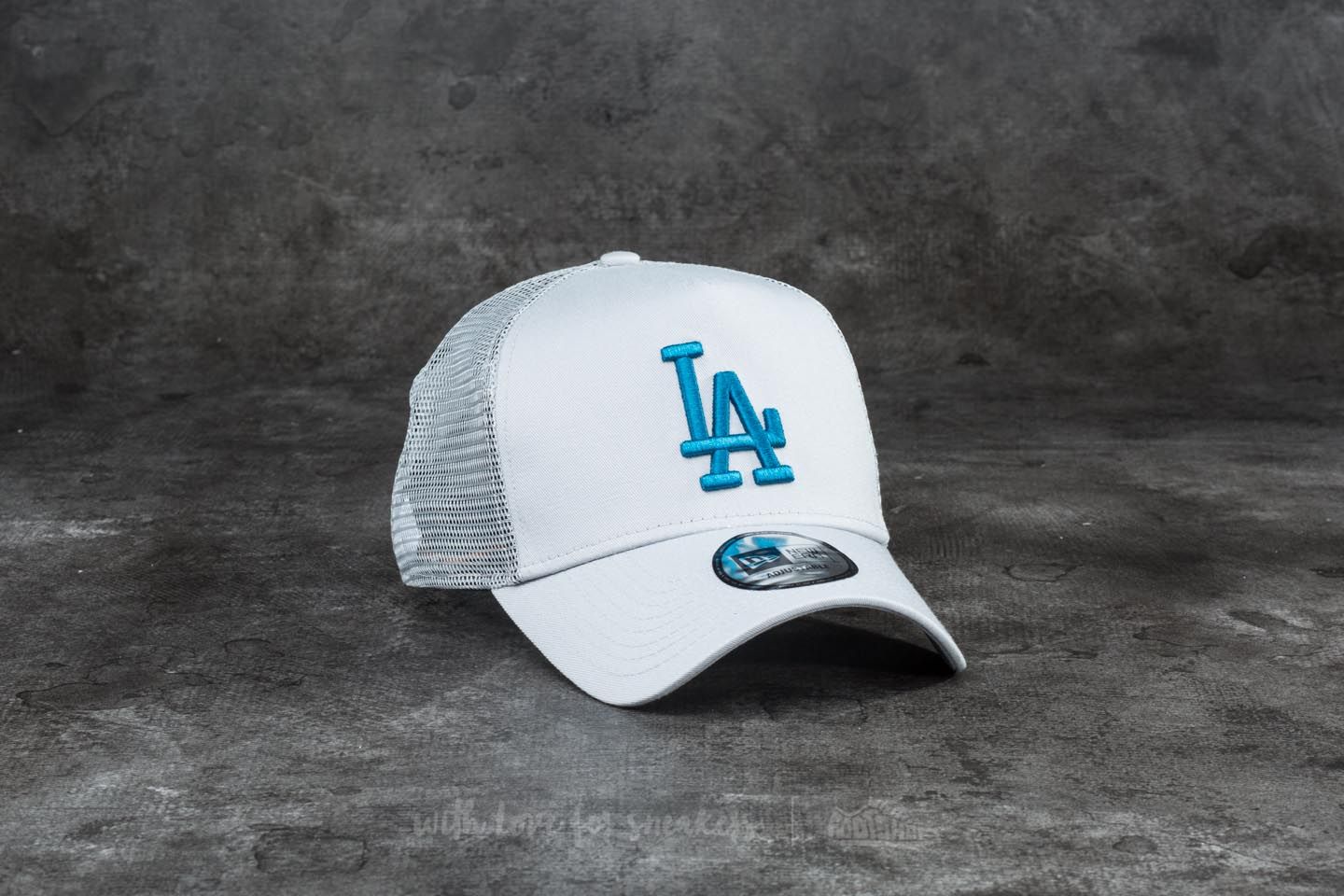 Trucker cap New Era 9Forty League Essential Los Angeles Dodgers Cap Grey/ Water Blue