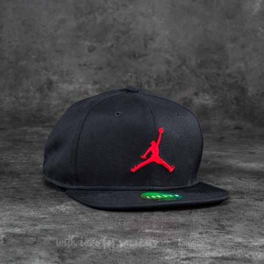 Caps Jordan Jumpman Snapback Black Red Footshop
