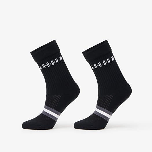 Skarpety Jordan Legacy Crew Socks 2-Pack Black/ White/ White