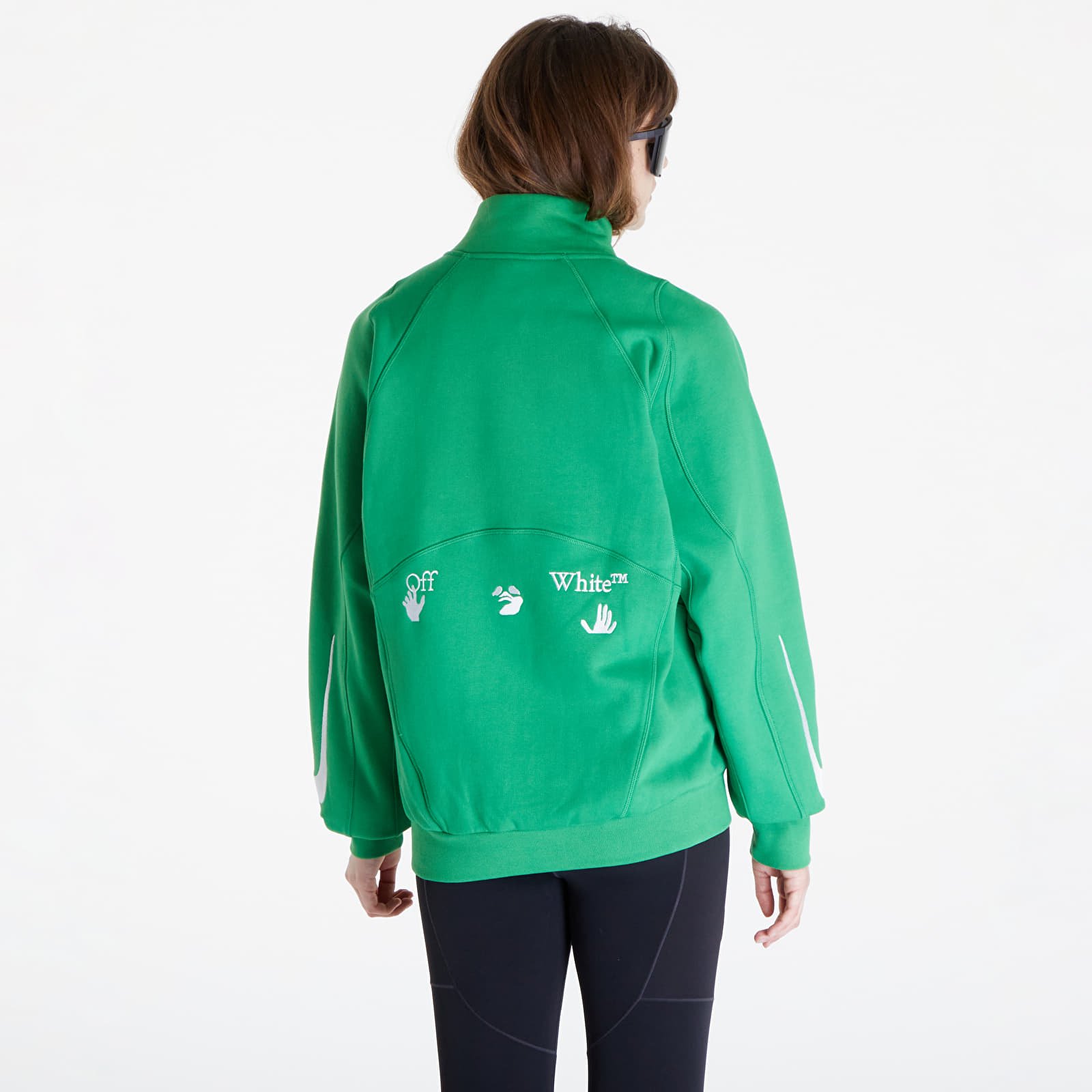 Green off outlet white jacket