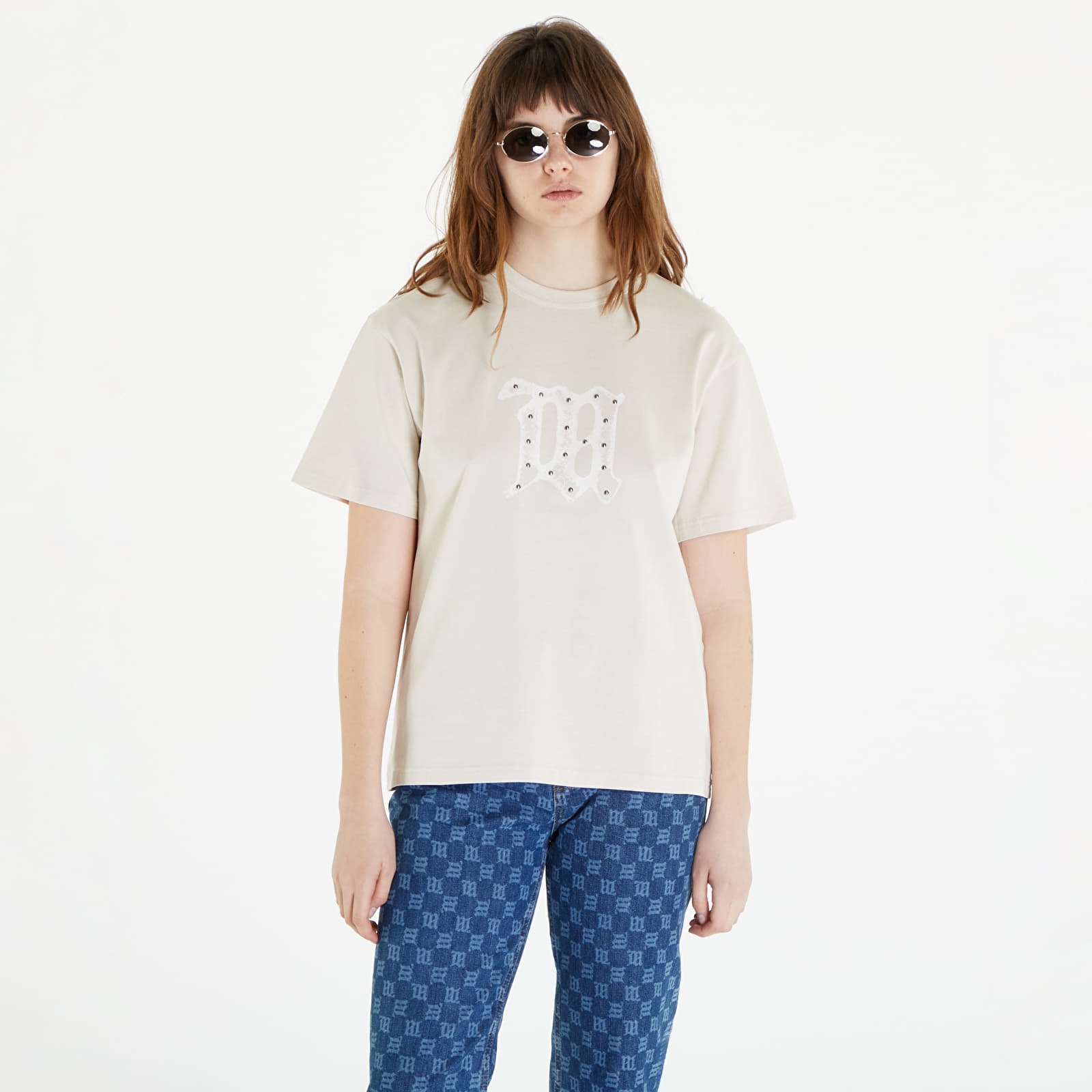 Pólók MISBHV Signature Vintage T-Shirt UNISEX Beige