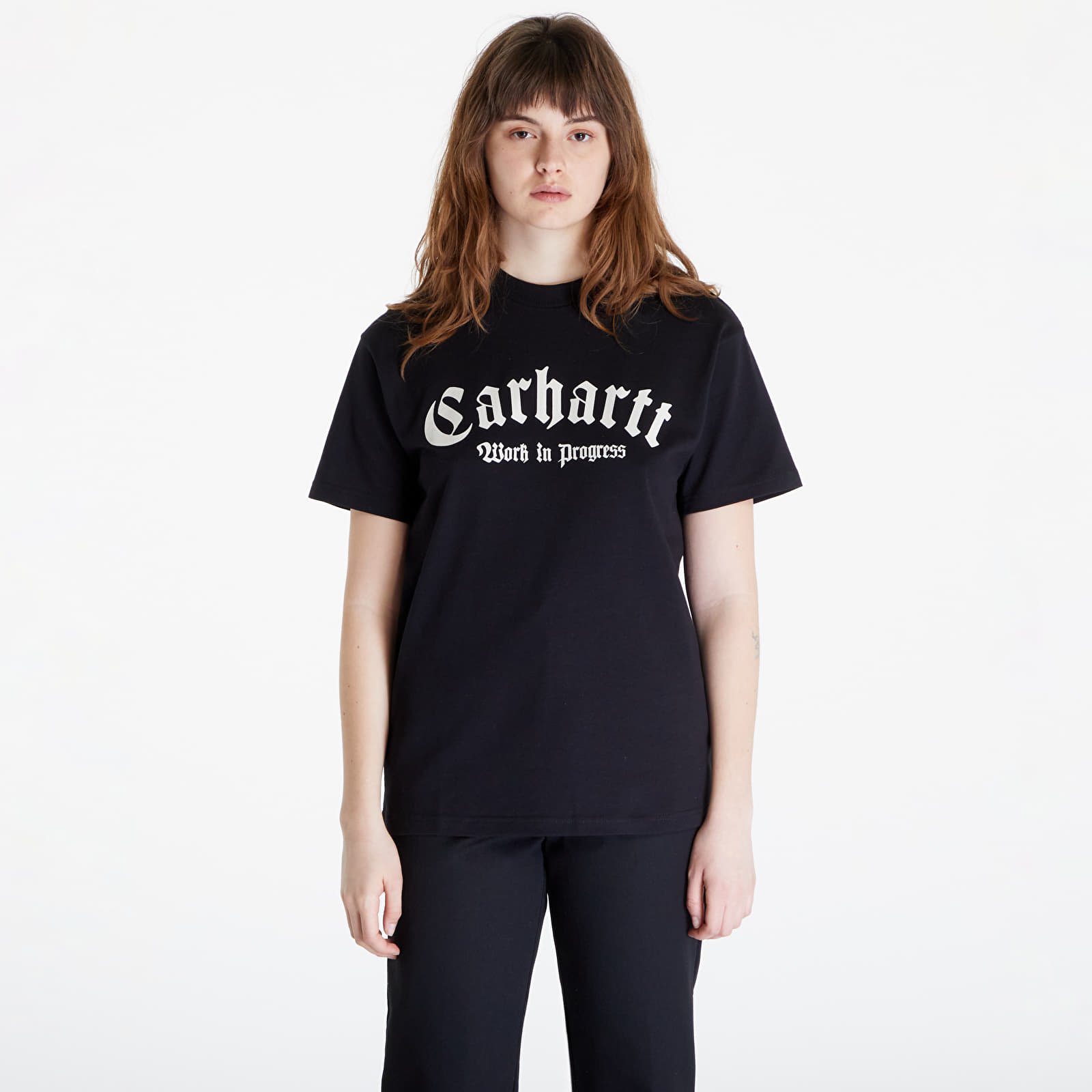 Koszulki Carhartt WIP Short Sleeve Onyx T-Shirt UNISEX Black/ Wax